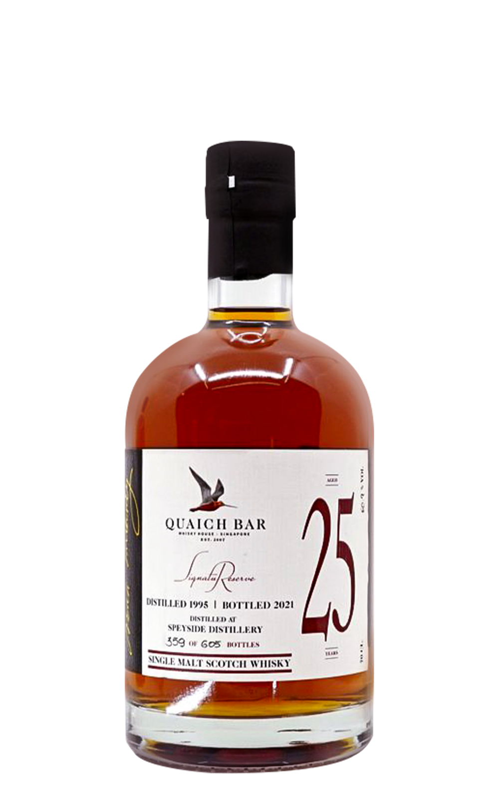 Quaich Bar Speyside 1995 Aged 25 Years Single Malt Scotch Whisky 奎奇酒吧 斯佩賽 1995 25年單一麥芽蘇格蘭威士忌