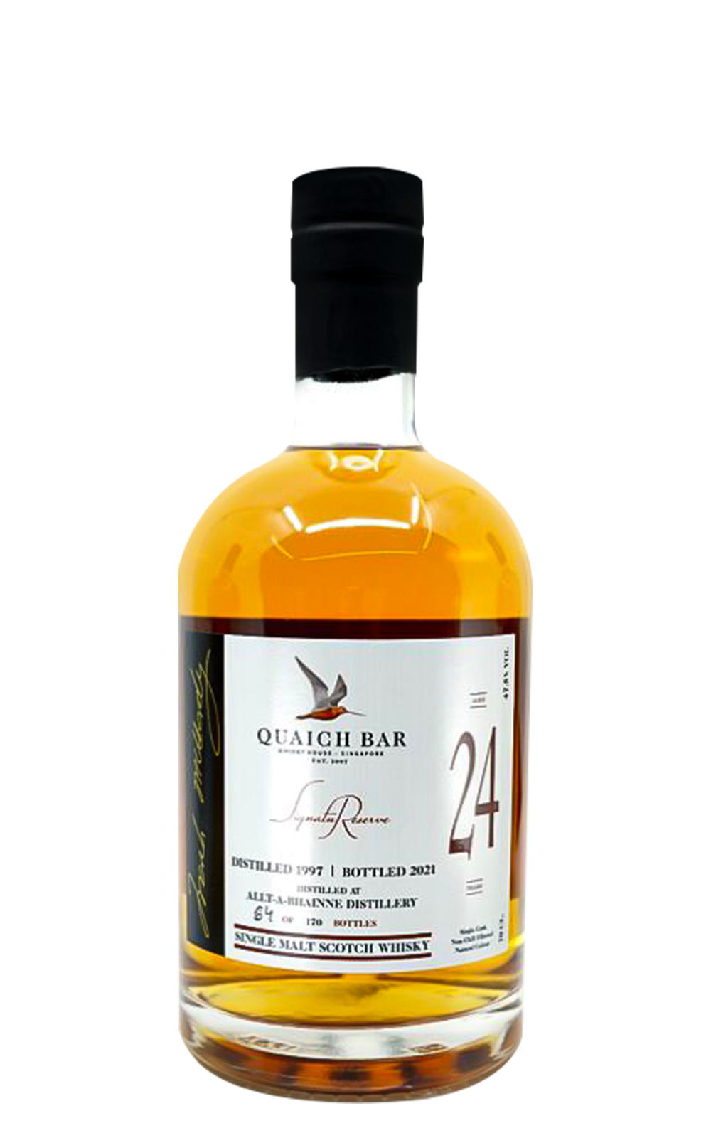 Quaich Bar Allt A Bhainne 1997 Aged 24 Years Single Malt Scotch Whisky 奎奇酒吧 奧特班尼 1997 24年單一麥芽蘇格蘭威士忌