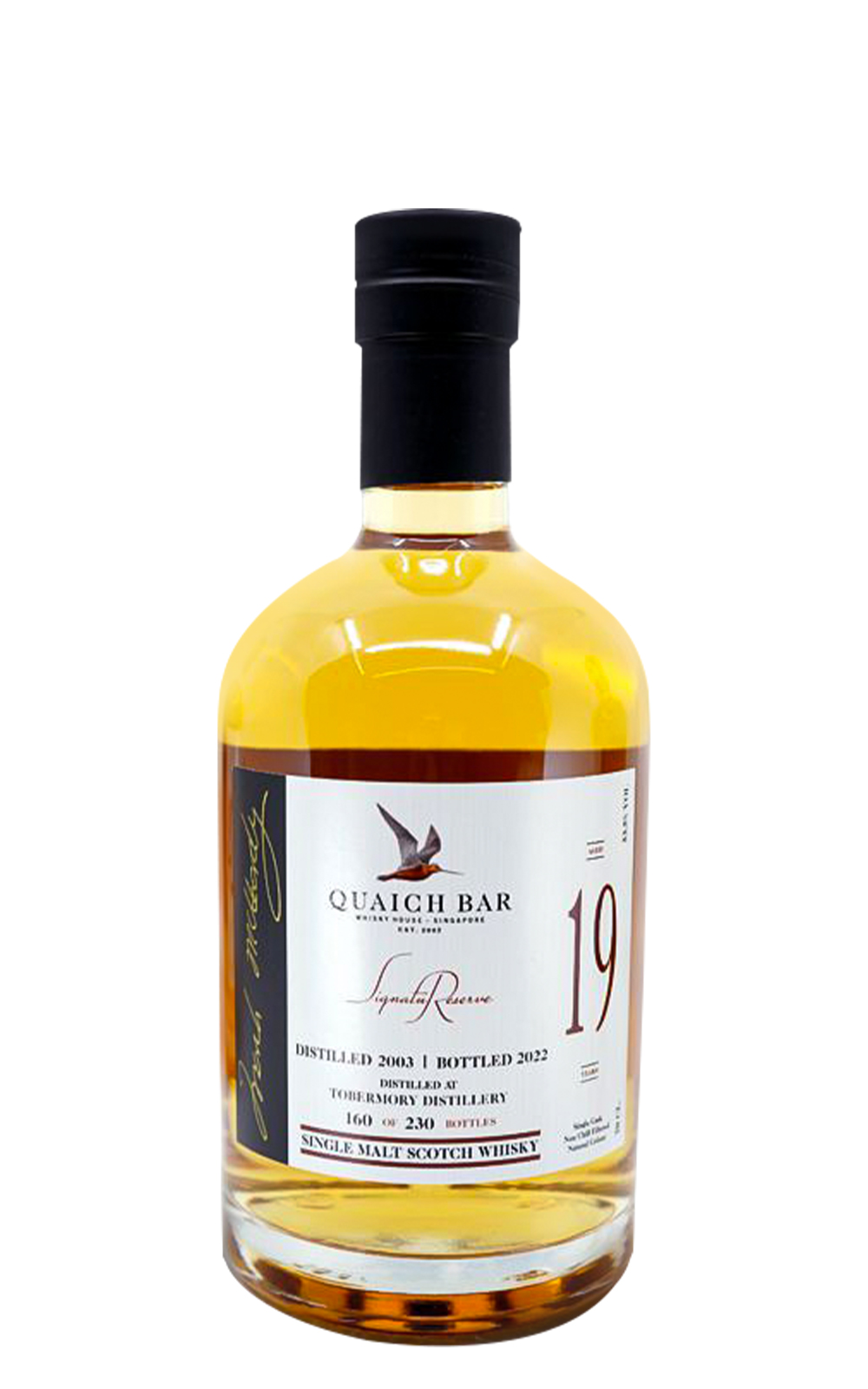 Quaich Bar Tobermory 2003 Aged 19 Years Single Malt Scotch Whisky 奎奇酒吧 托本莫瑞 2003 19年單一麥芽蘇格蘭威士忌