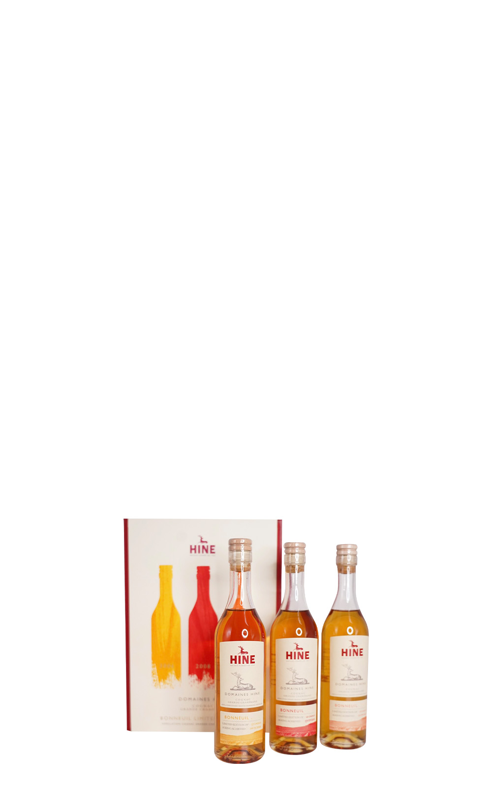 Hine Cognac Domaines Hine Bonneuil 3 Bottle Set 200ml 3 Vintage 06 08 10 御鹿干邑白蘭地 御鹿莊園 3瓶組 200ml 3 – 年份 06 08 10