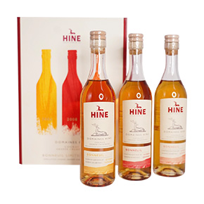 Hine Cognac-"Domaines Hine Bonneuil" 3 Bottle Set (200ml*3 - Vintage 06/08/10)