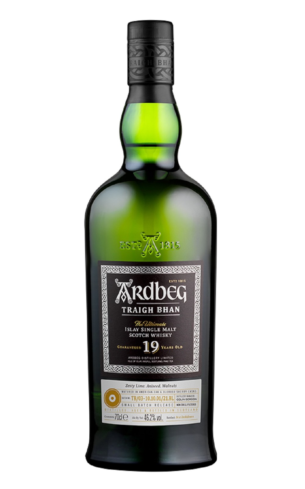 Ardbeg Traigh Bhan 19 Years Old TB 03 10 10 01 21 BL Islay Single Malt Scotch Whisky Batch 3 雅柏蒸餾廠 19年 艾雷島單一麥芽蘇格蘭威士忌 第三批次