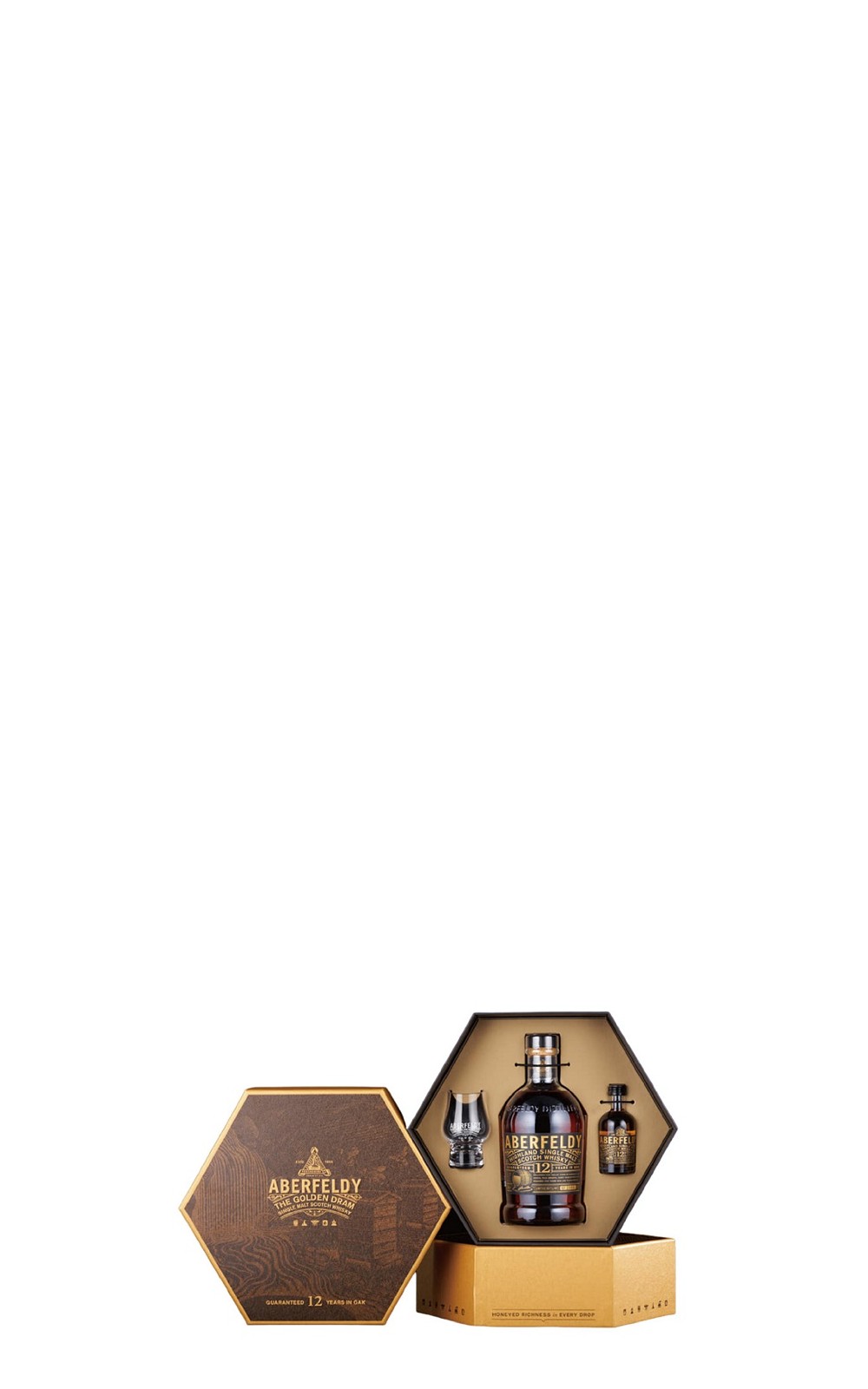 Aberfeldy 12 Years Highland Single Malt Scotch Whisky Hive Set 艾柏迪 12年高地單一麥芽威士忌 蜂巢禮盒