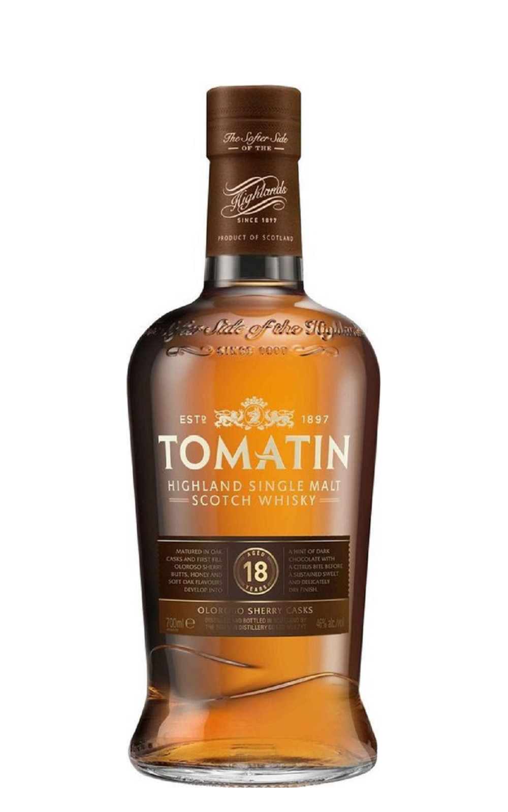 Tomatin Distillery Aged 18 Years Oloroso Sherry Casks Highland Single Malt Scotch Whisky 湯瑪町酒廠 18年 高地單一麥芽蘇格蘭威士忌