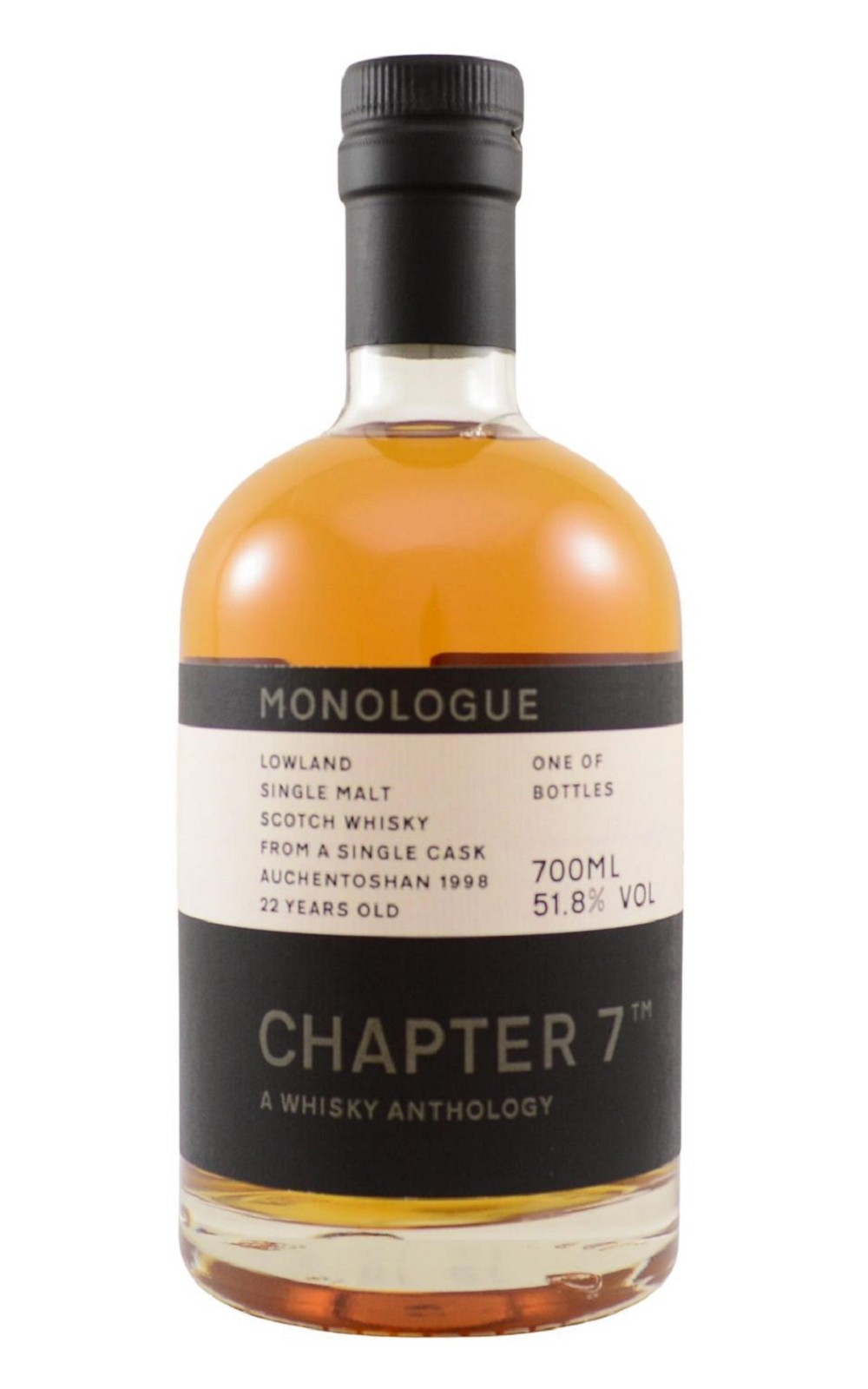 Chapter 7 Auchentoshan 1998 22 Years Old Lowland Single Malt Scotch Whisky 第七樂章威士忌 歐肯特軒 1998 22年單一麥芽蘇格蘭威士忌
