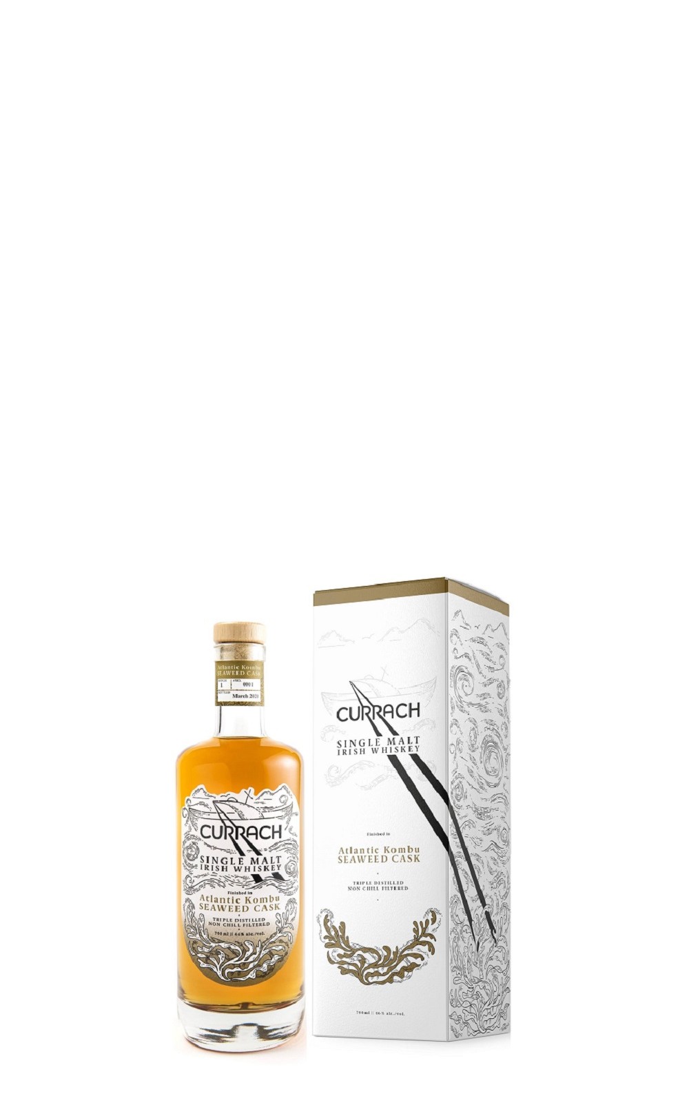 Currach Whiskey Atlantic Kombu Seaweed Cask Single Malt Irish Whiskey 古舟威士忌 有機大西洋海藻桶熟成 單一麥芽愛爾蘭威士忌