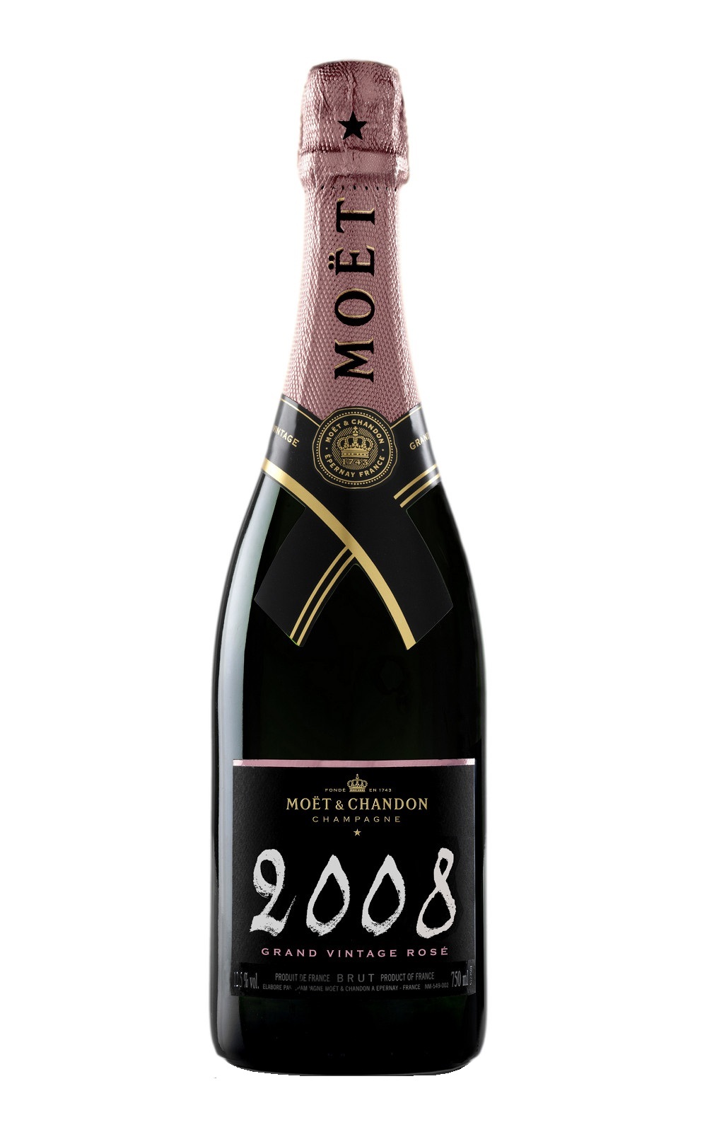 Moet Chandon Grand Vintage Rose Brut 2008 酩悅香檳 偉大年份 不甜粉紅香檳 裸瓶