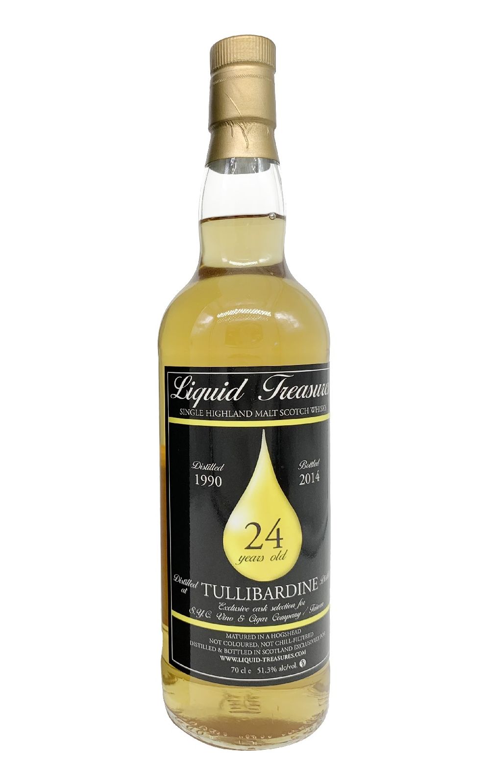 Liquid Treasures Tullibardine 1990 24 Years Old Single Malt Scotch Whisky 神之滴 督伯汀 1990 24年單一麥芽蘇格蘭威士忌