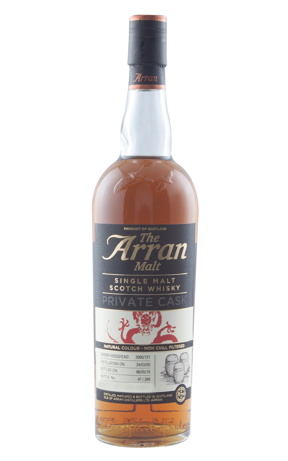 Arran 2000 No 131 Private Cask Single Malt Scotch Whisky 愛倫 2000 桶號 131 單桶單一麥芽蘇格蘭威士忌