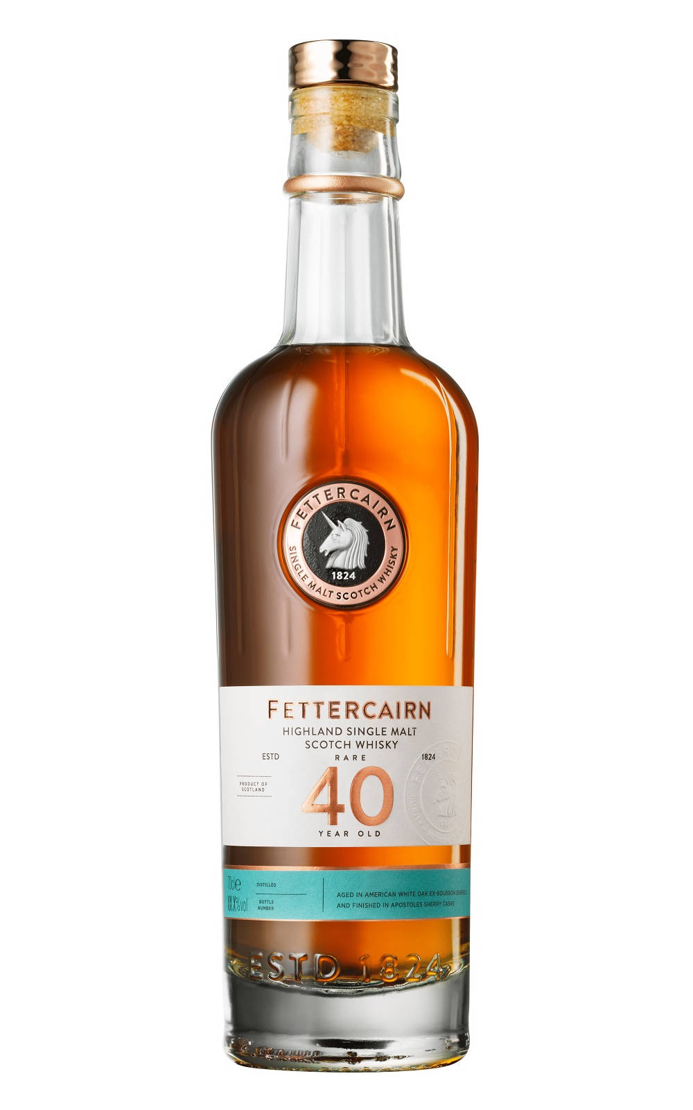 Fettercairn Distillery Rare 40 Years Old Highland Single Malt Scotch Whisky 費特肯蒸餾廠 珍稀40年 單一麥芽蘇格蘭威士忌