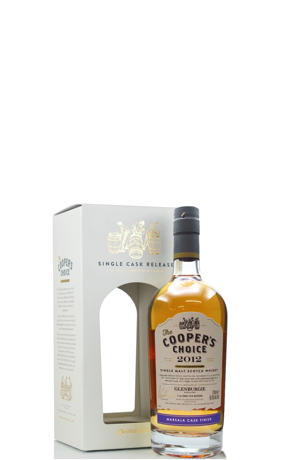 The Cooper s Choice Glenburgie 2012 Marsala Cask Finish 128 Single Malt Scotch Whisky 酷選大師 格蘭伯吉 2012 瑪薩拉桶 128 單一麥芽蘇格蘭威士忌