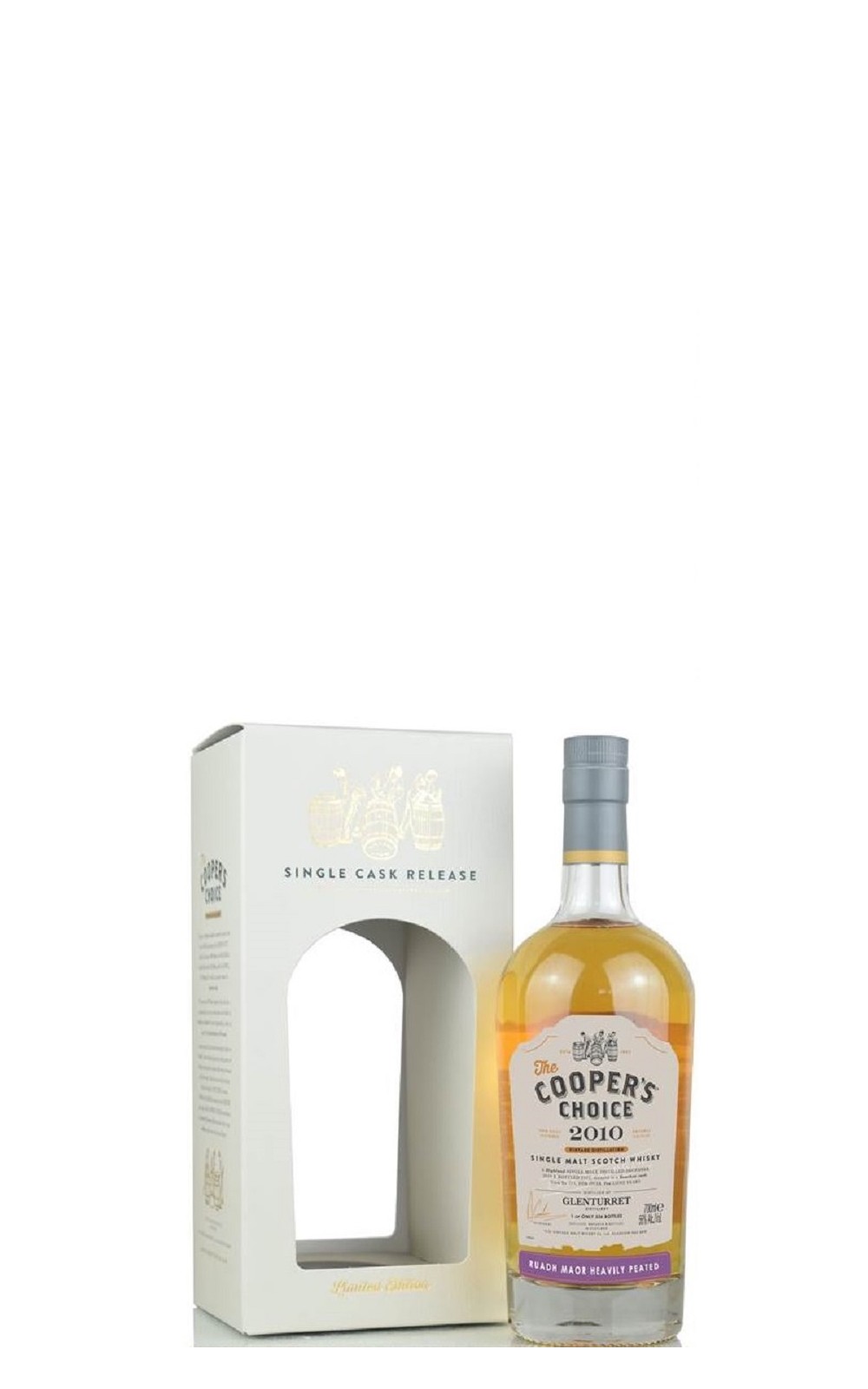 The Cooper s Choice Glenturret 2010 10 Years 177 Ruadh Maor Heavily Peated Single Malt Scotch Whisky 酷選大師 陀崙特 2010 10年 177 波本桶 單一麥芽蘇格蘭威士忌
