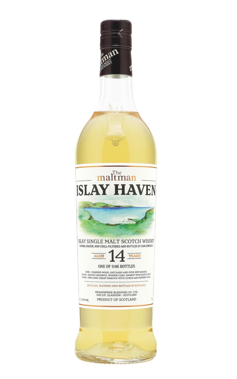 Meadowside Blending The Maltman 2007 2022 Islay Haven Single Malt Scotch Whisky MBI獨立裝瓶廠 The Maltman 2007 2022 Islay Haven 單一麥芽蘇格蘭威士忌