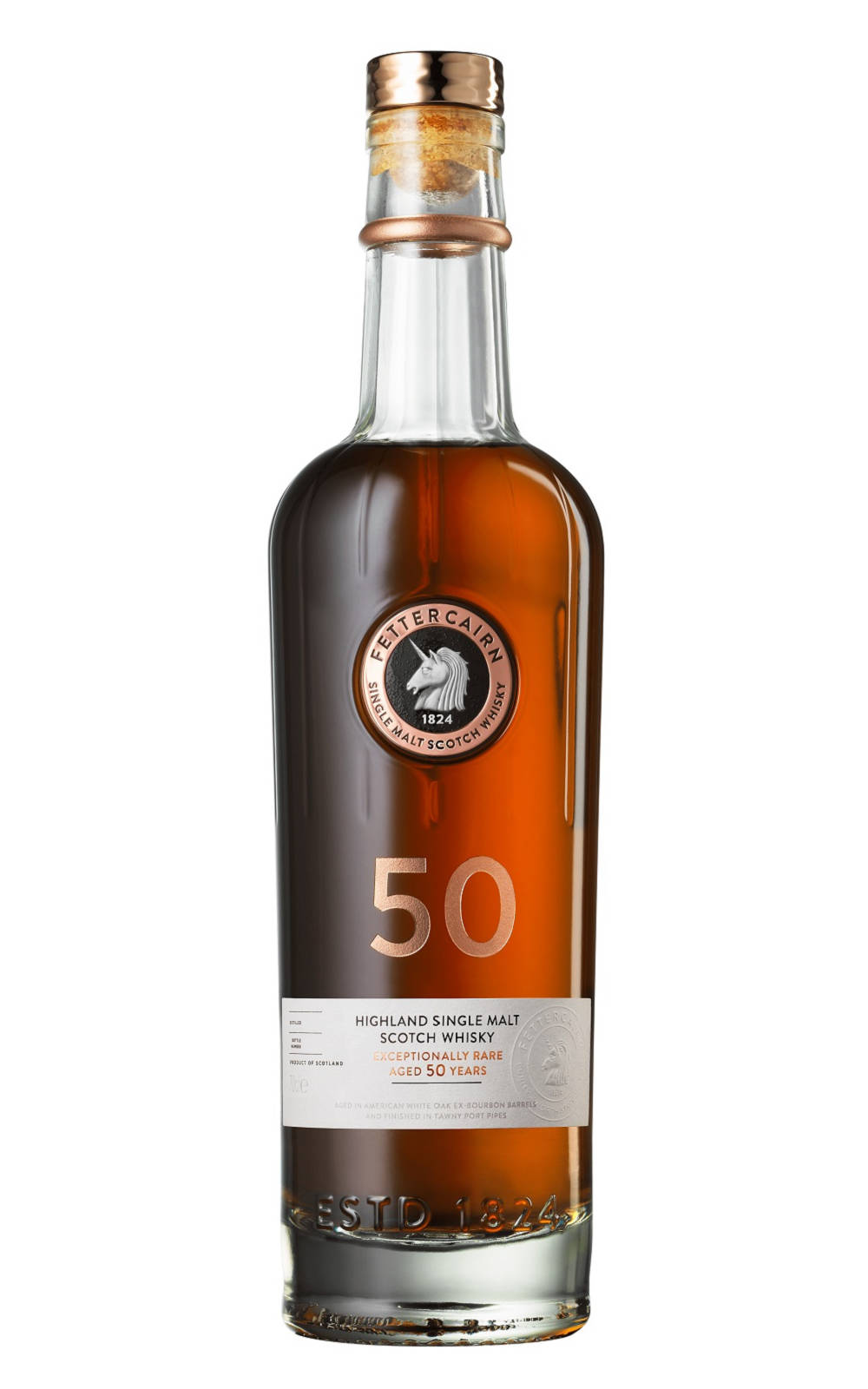 Fettercairn Distillery Exceptionally Rare Aged 50 Years Highland Single Malt Scotch Whisky 費特肯蒸餾廠 至尊50年 單一麥芽蘇格蘭威士忌