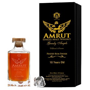 Amrut-"Chairman's Reserve" Greedy Angels Peated Rum Finish 10 Years Indian Single Malt Indian Whisky