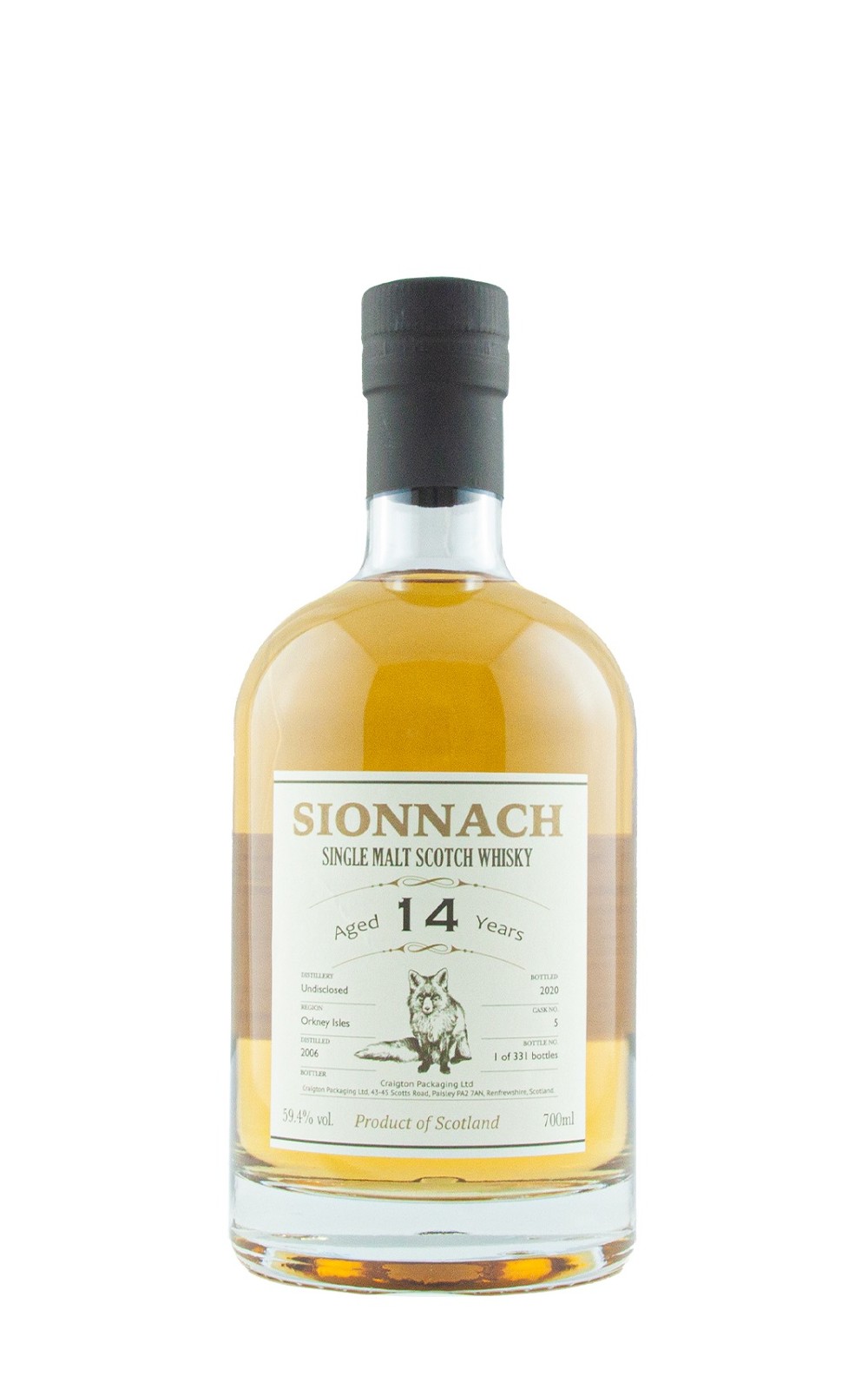Sionnach Orkney 2006 Aged 14 Years Single Malt Scotch Whisky 紅狐原酒系列 奧克尼 2006 14年 單一麥芽蘇格蘭威士忌