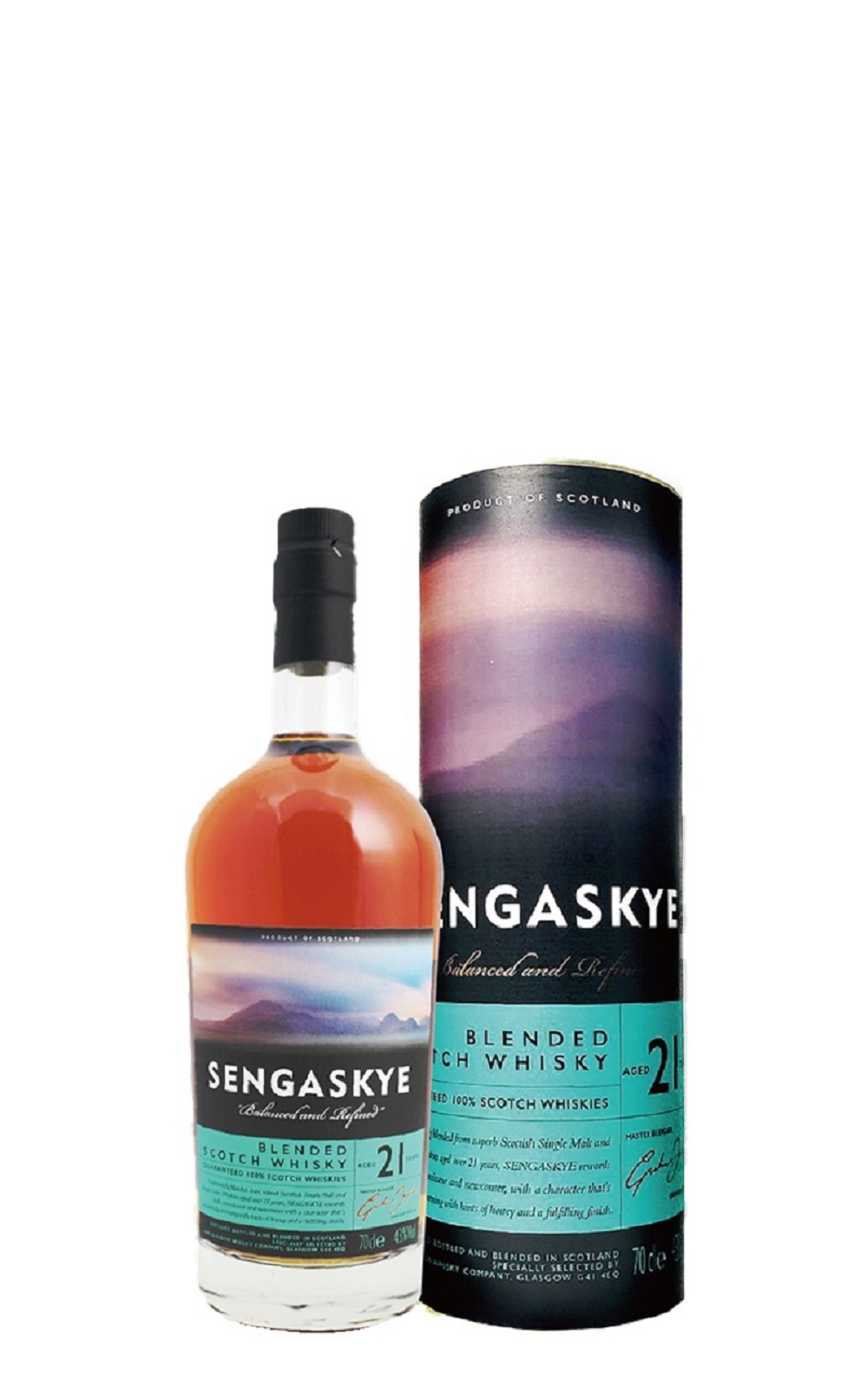 Glasgow Whisky SENGASKYE Aged 21 Years Blended Scotch Whisky 格拉斯哥威士忌獨立裝瓶廠 聖愛德21年蘇格蘭調和威士忌