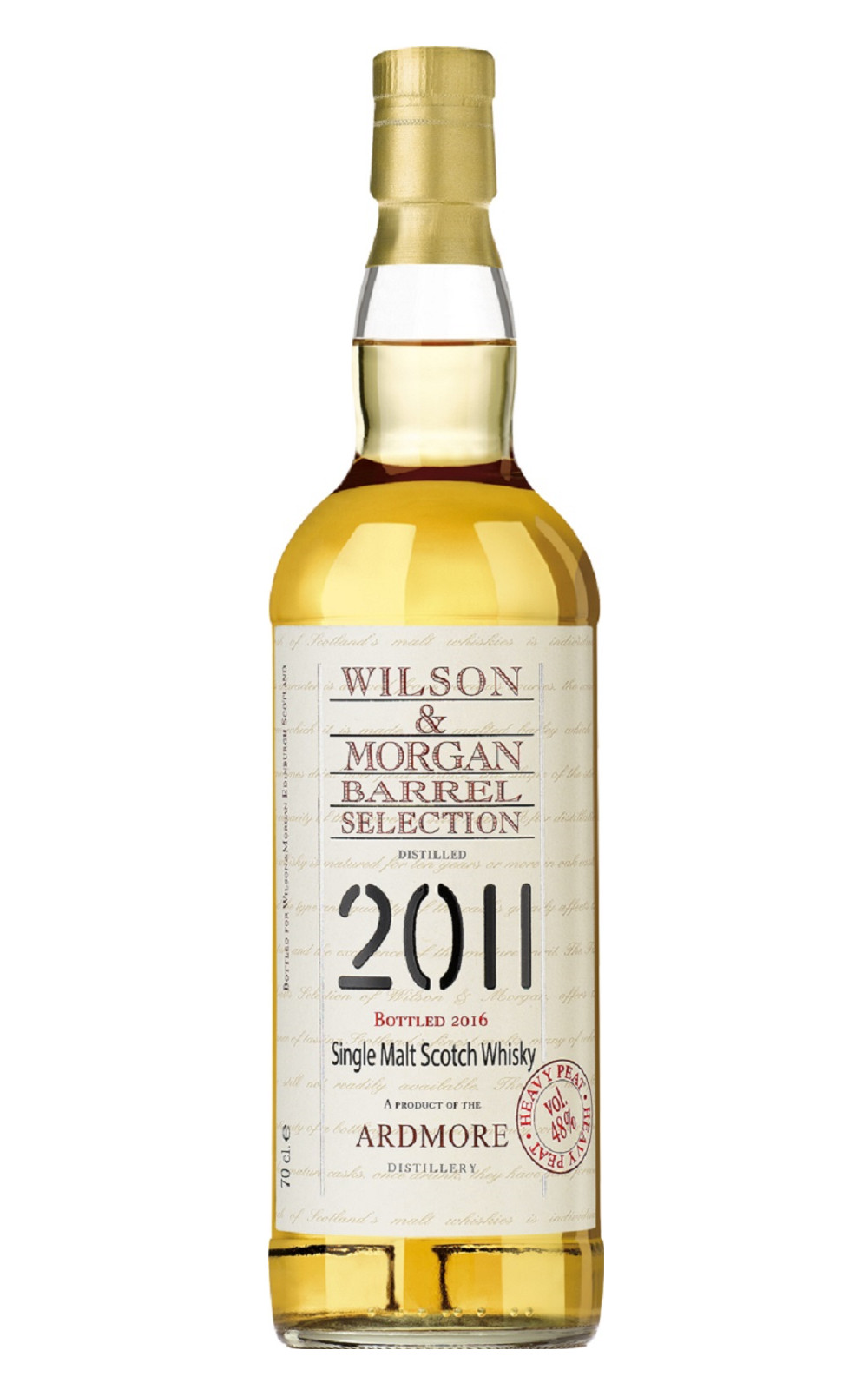 Wilson Morgan Barrel Selection Ardmore 2011 Heavy Peat Single Malt Scotch Whisky 威爾森 x 摩根獨立裝瓶廠 奧德摩爾 2011 重泥煤 單一麥芽蘇格蘭威士忌