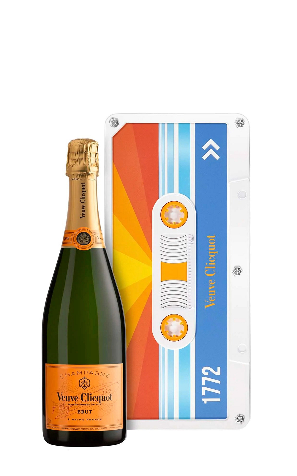 Maison Veuve Clicquot Yellow Label Yellow Label Brut Tape Collection Gift Box Tape Collection Gift Box Radiating Retro NV 凱歌香檳 皇牌 不甜香檳 錄音帶禮盒 熱力四射