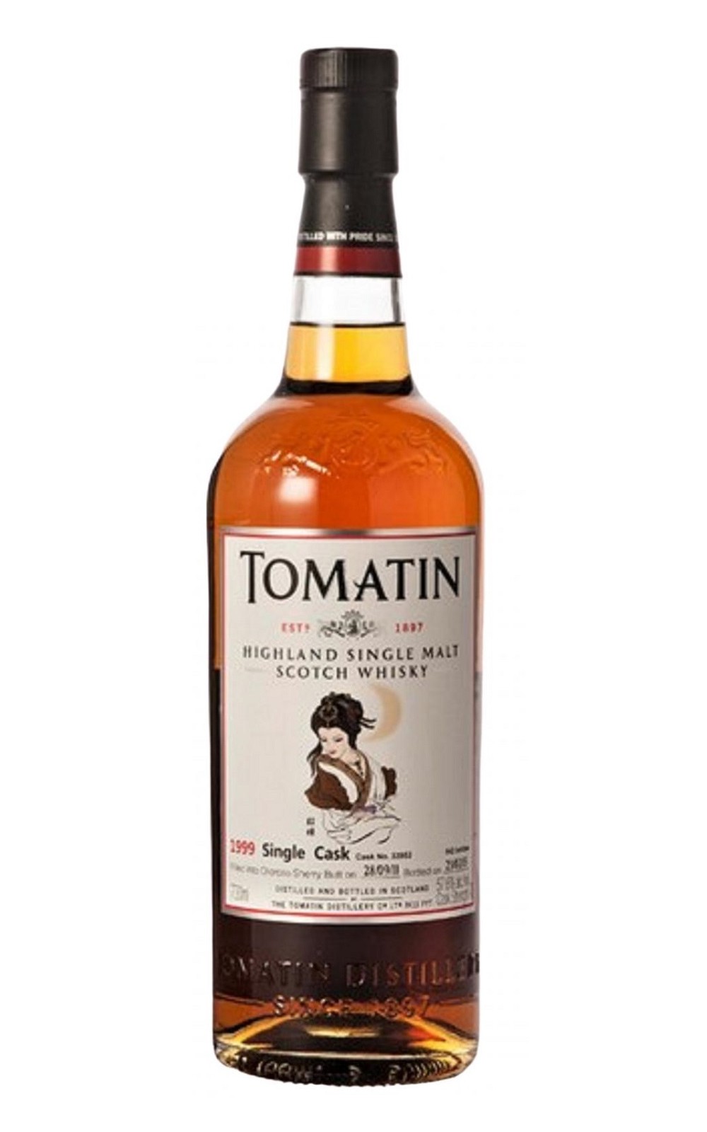 Tomatin Distillery 貂蟬 1999 Single Cask Highland Single Malt Scotch Whisky 湯瑪町酒廠 四大美人系列 貂蟬 1999 單桶單一麥芽蘇格蘭威士忌 台灣限定