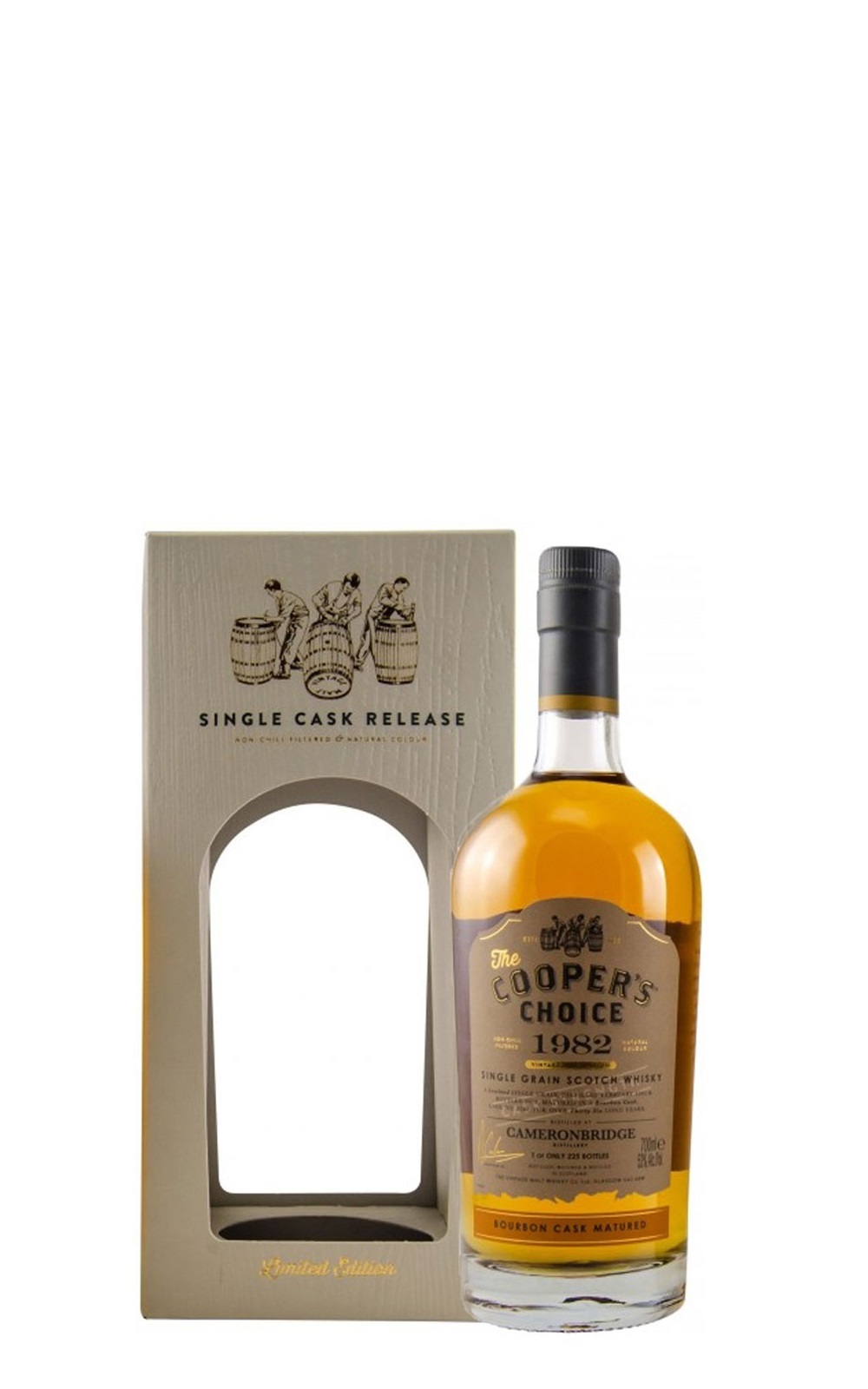 The Cooper s Choice Cameronbridge 1982 Bourbon Cask Single Grain Whisky 酷選大師 卡麥隆橋 1982 36年波本桶單一桶穀物威士忌