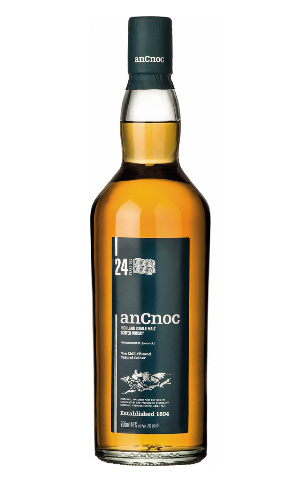 anCnoc 24 Years Old Highland Single Malt Scotch Whisky 安努克威士忌 24 高地單一麥芽蘇格蘭威士忌