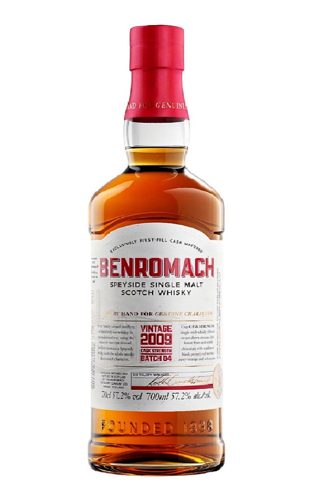 Benromach Vintage 2009 Cask Strength Batch 4 Speyside Single Malt Scotch Whisky 百樂門 2009臻選年份原桶強度 批次四 單一麥芽蘇格蘭威士忌