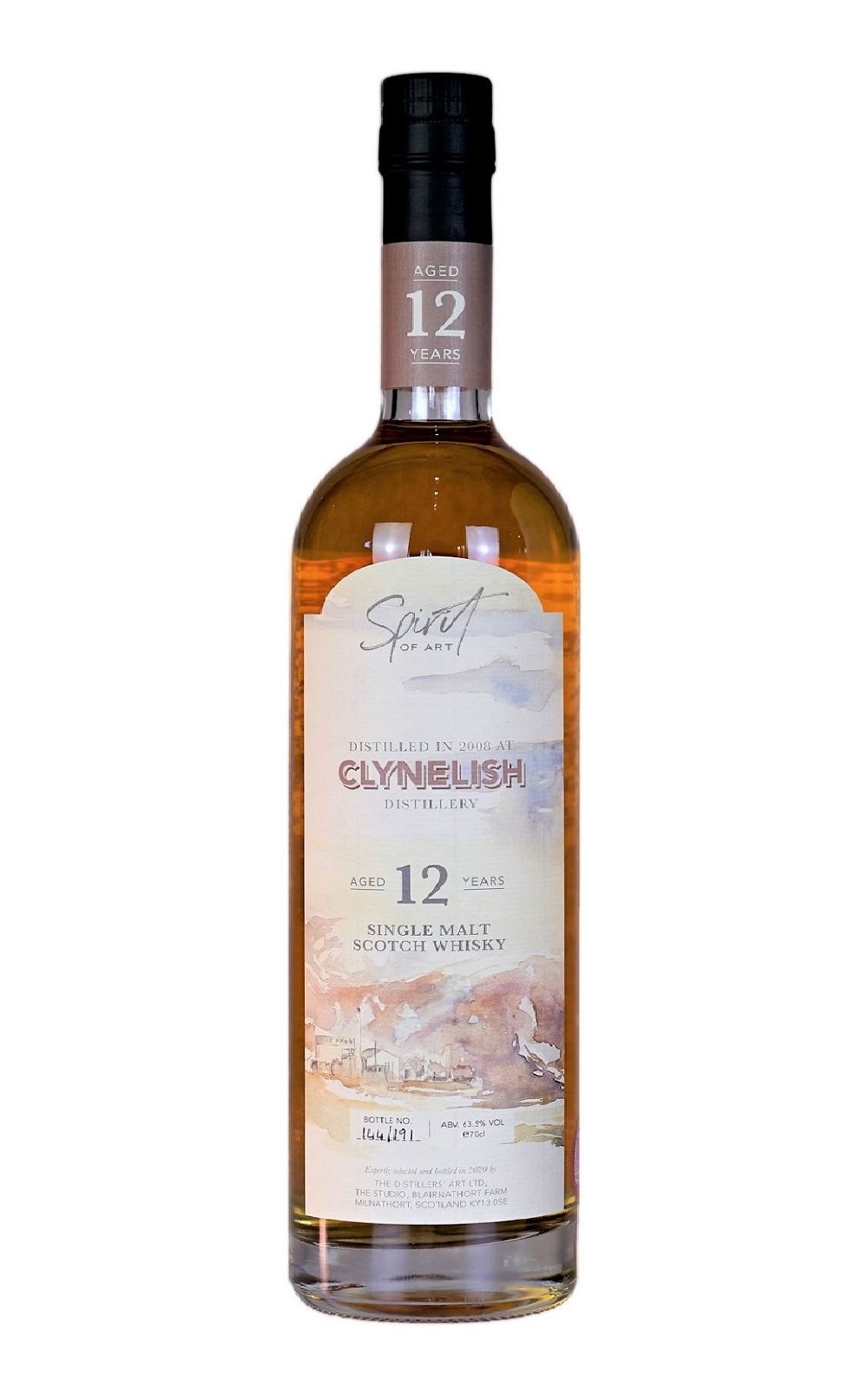 The Distillers Art Spirit Of Art Clynelish 2008 Aged 12 Years Cask Strength Single Malt Scotch Whisky 蒸餾者之藝獨立裝瓶廠 Spirit Of Art系列 克里尼利基 2008 12年單一麥芽蘇格蘭威士忌原酒