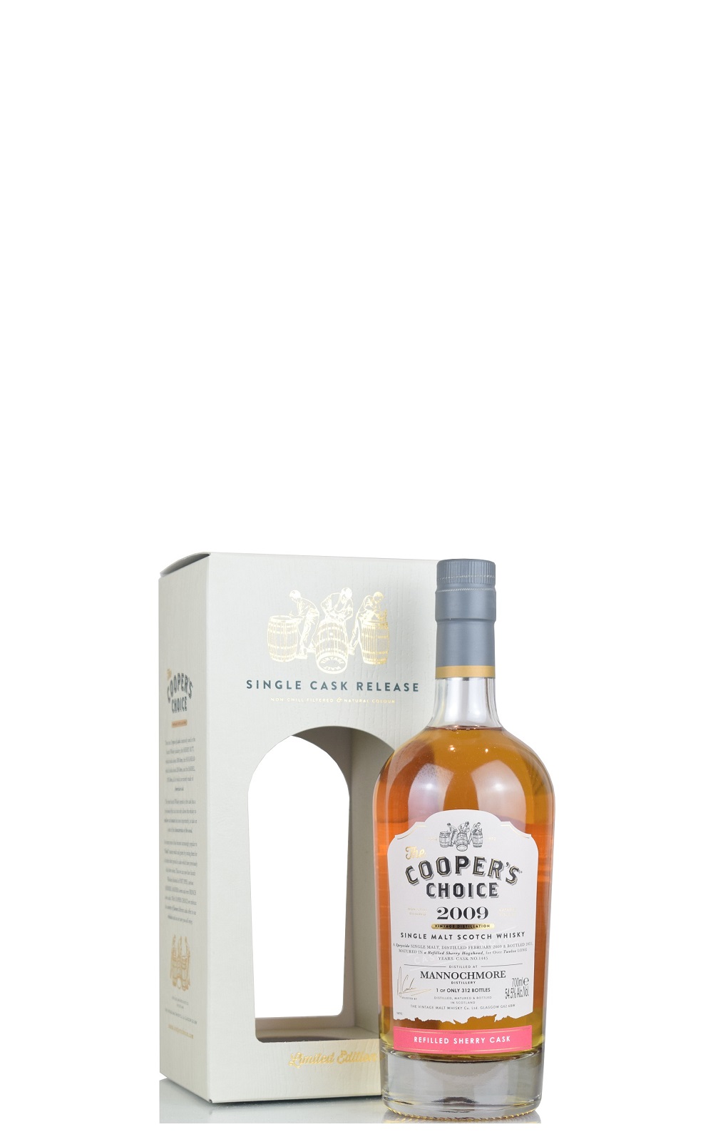 The Cooper s Choice Mannochmore 2009 12YO Sherry Cask 1445 Single Malt Scotch Whisky 酷選大師 曼洛克摩 2009 12年 雪莉桶 1445 單一桶蘇格蘭威士忌