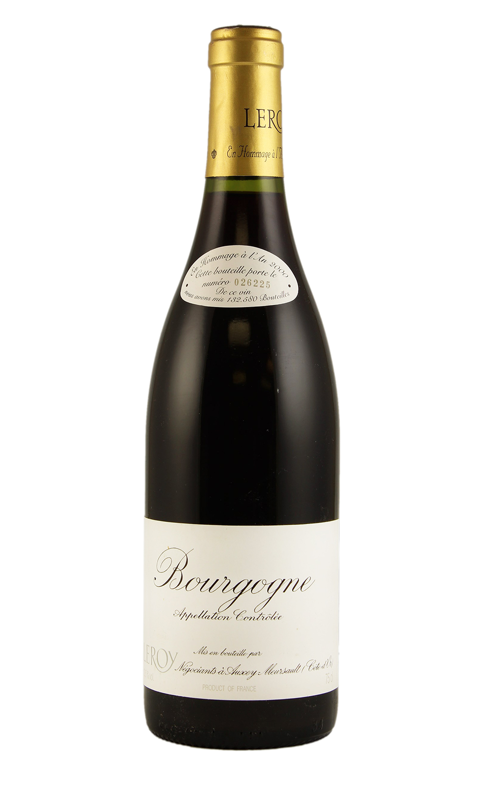 Domaine Leroy Bourgogne En Hommage a l An 2000 Rouge NV 樂華酒莊 布根地 2000年紀念 紅酒