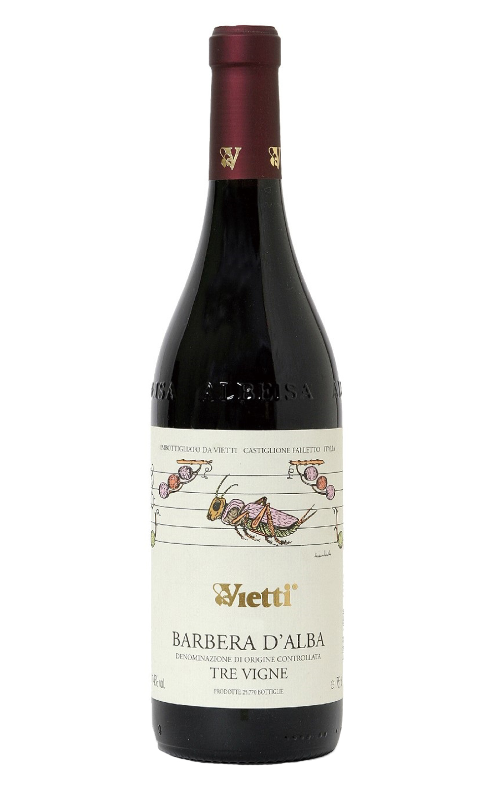 Vietti Barbera d Alba Tre Vigne 2020 維耶蒂酒莊 阿爾巴巴貝拉 特維涅 紅酒