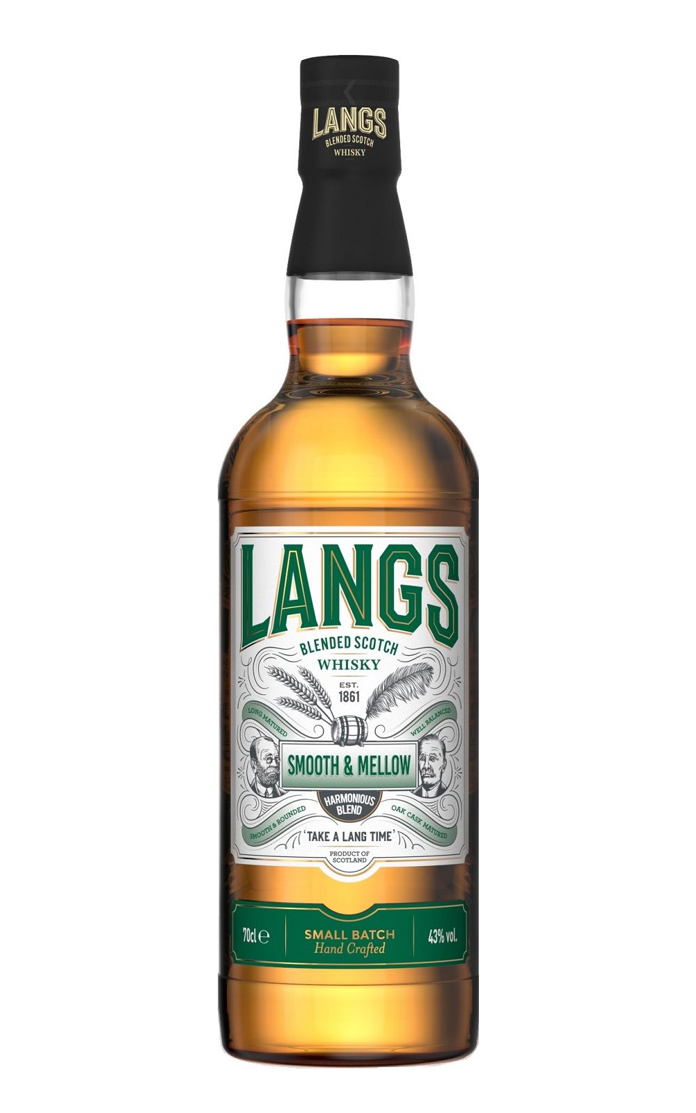 Langs Whisky Smooth Mellow Blended Scotch Whisky 雙人牌威士忌 綠標 調和蘇格蘭威士忌