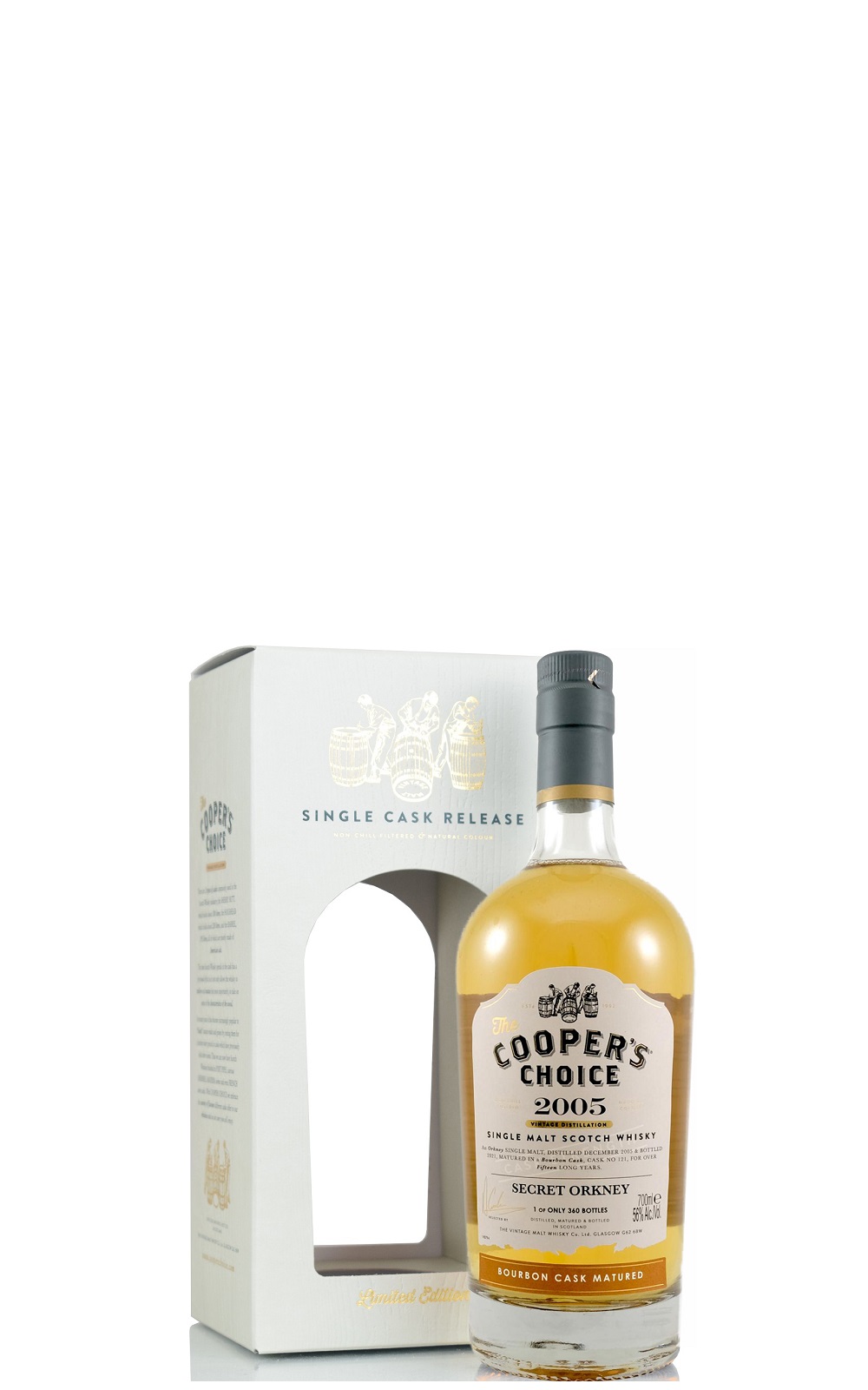 The Cooper s Choice Secret Orkney 2005 121 Single Cask Scotch Whisky 酷選大師 神秘奧克尼 2005 121 單一桶蘇格蘭威士忌