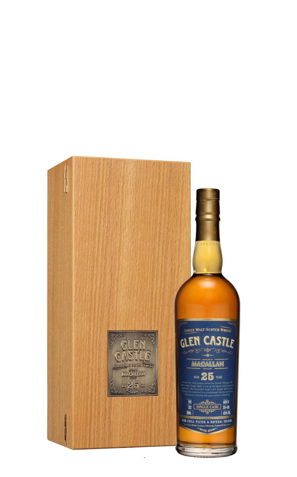 Glen Castle Macallan Aged 25 Years Single Cask Single Malt Scotch Whisky 格蘭城堡 麥卡倫25年單桶單一麥芽蘇格蘭威士忌