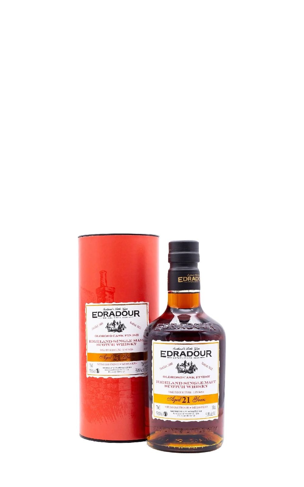 Edradour Distillery 2000 Aged 21 Years Oloroso Cask Finish Single Malt Scotch Whisky 艾德多爾蒸餾廠 2000 雪莉桶 21年單一麥芽蘇格蘭威士忌