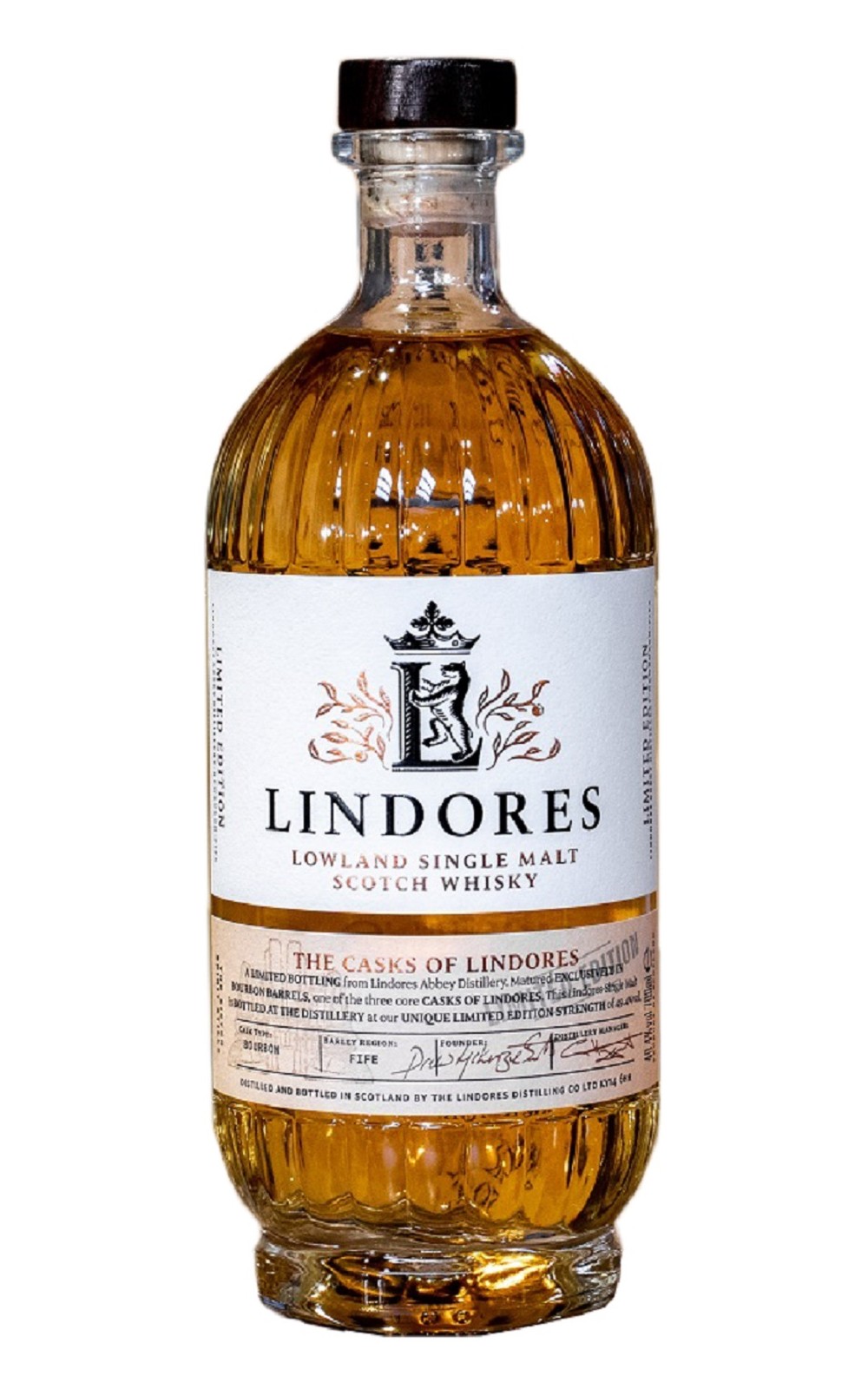 Lindores Abbey Distillery The Casks of Lindores Bourbon Casks Lowland Single Malt Scotch Whisky 林多修道院蒸餾廠 嚴選系列 波本桶 低地單一麥芽蘇格蘭威士忌