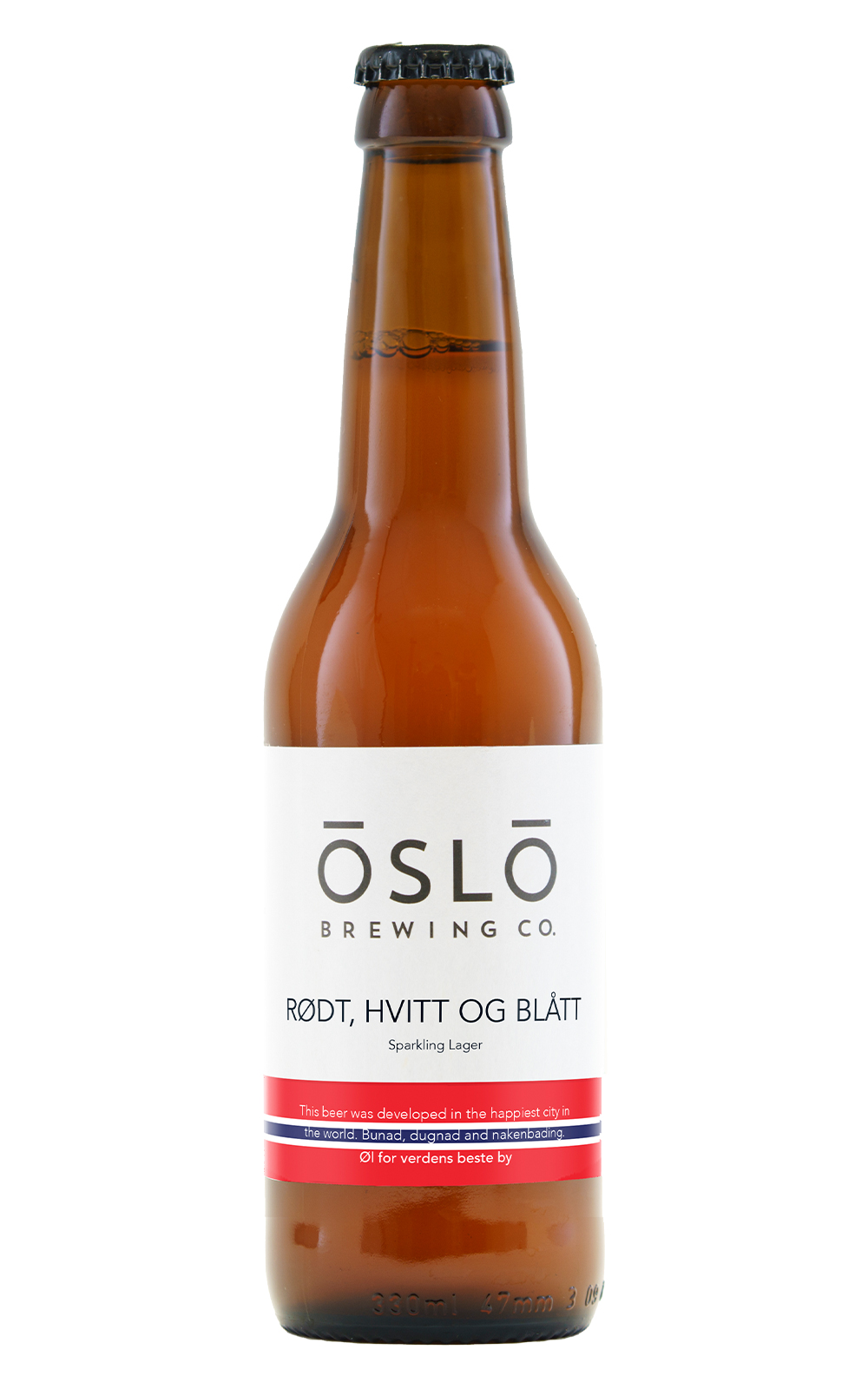 Oslo Brewery Company Rodt Hvitt og Blatt Sparkling Lager 挪威奧斯陸啤酒 紅白藍 香檳拉格