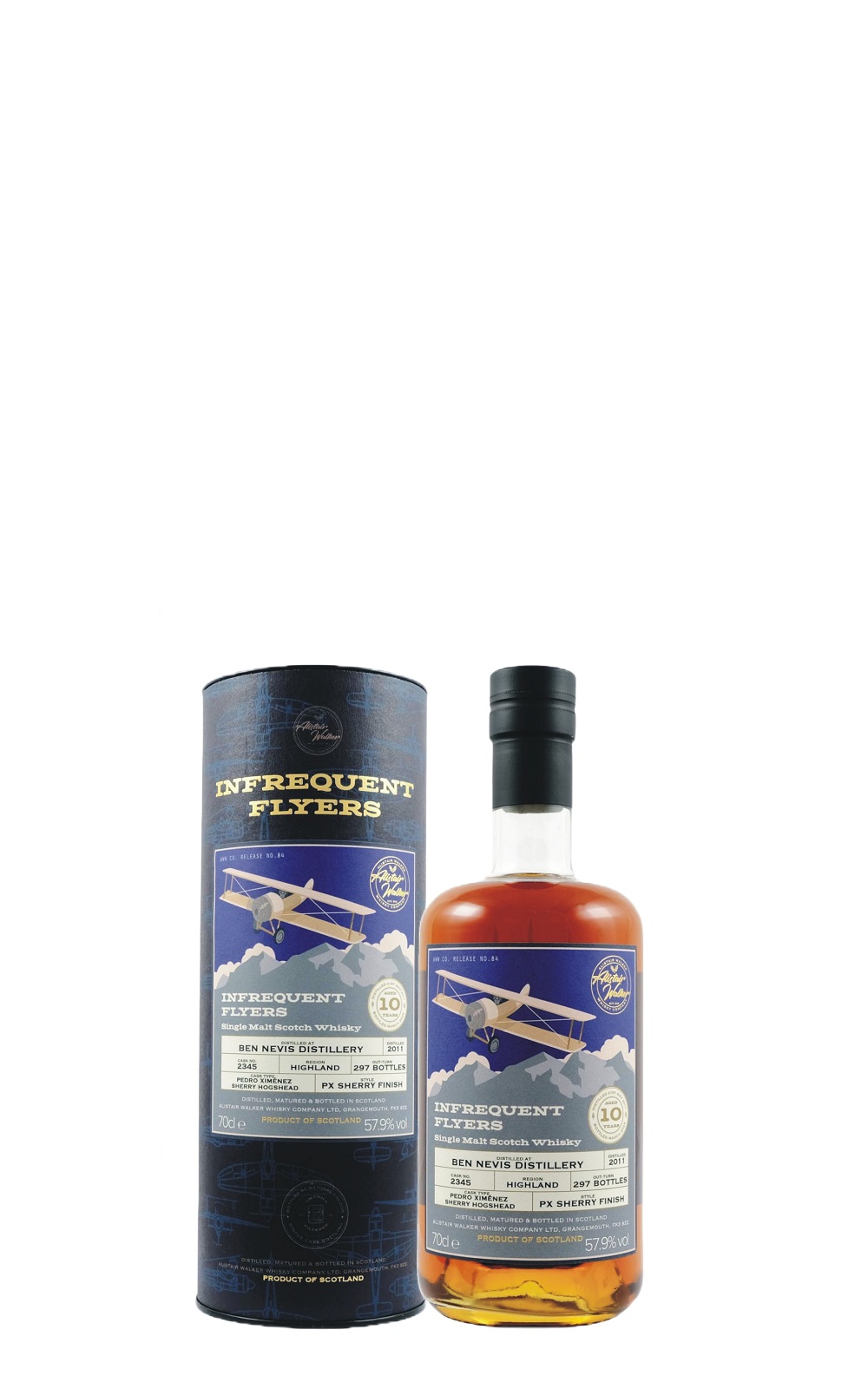 Alistair Walker Whisky The Infrequent Flyer “Ben Nevis 2011 Single Malt Scotch Whisky 亞力斯岱 沃克威士忌 The Infrequent Flyer 班尼富 2011 單一麥芽蘇格蘭威士忌