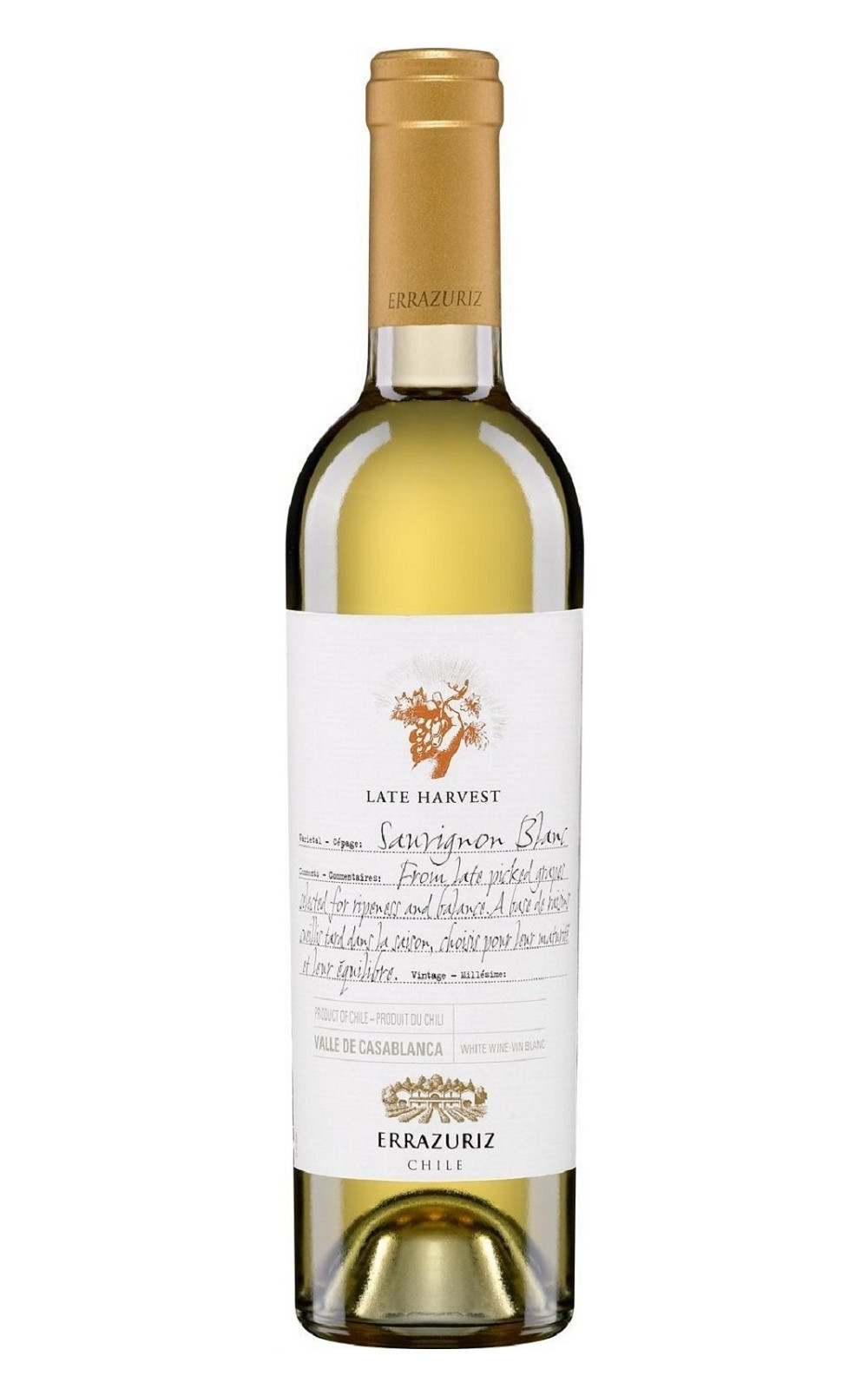 Vina Errazuriz Late Harvest Sauvignon Blanc 2015 伊拉蘇酒莊 白蘇維濃 晚摘甜白酒