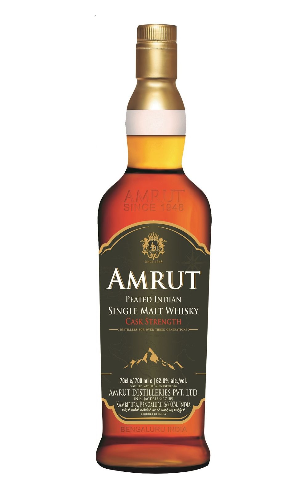 Amrut Peated Cask Strength Single Malt Indian Whisky 雅沐特蒸餾廠 泥煤原桶單一麥芽印度威士忌