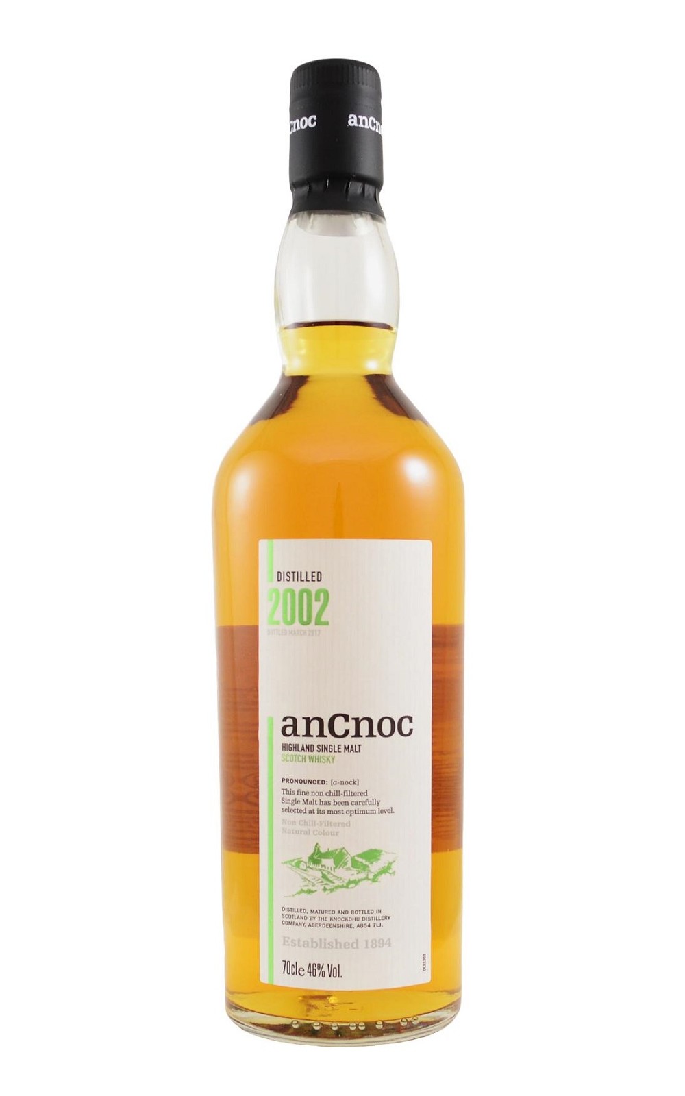 anCnoc Vintage 2002 Highland Single Malt Scotch Whisky 安努克威士忌 2002年份高地單一麥芽蘇格蘭威士忌