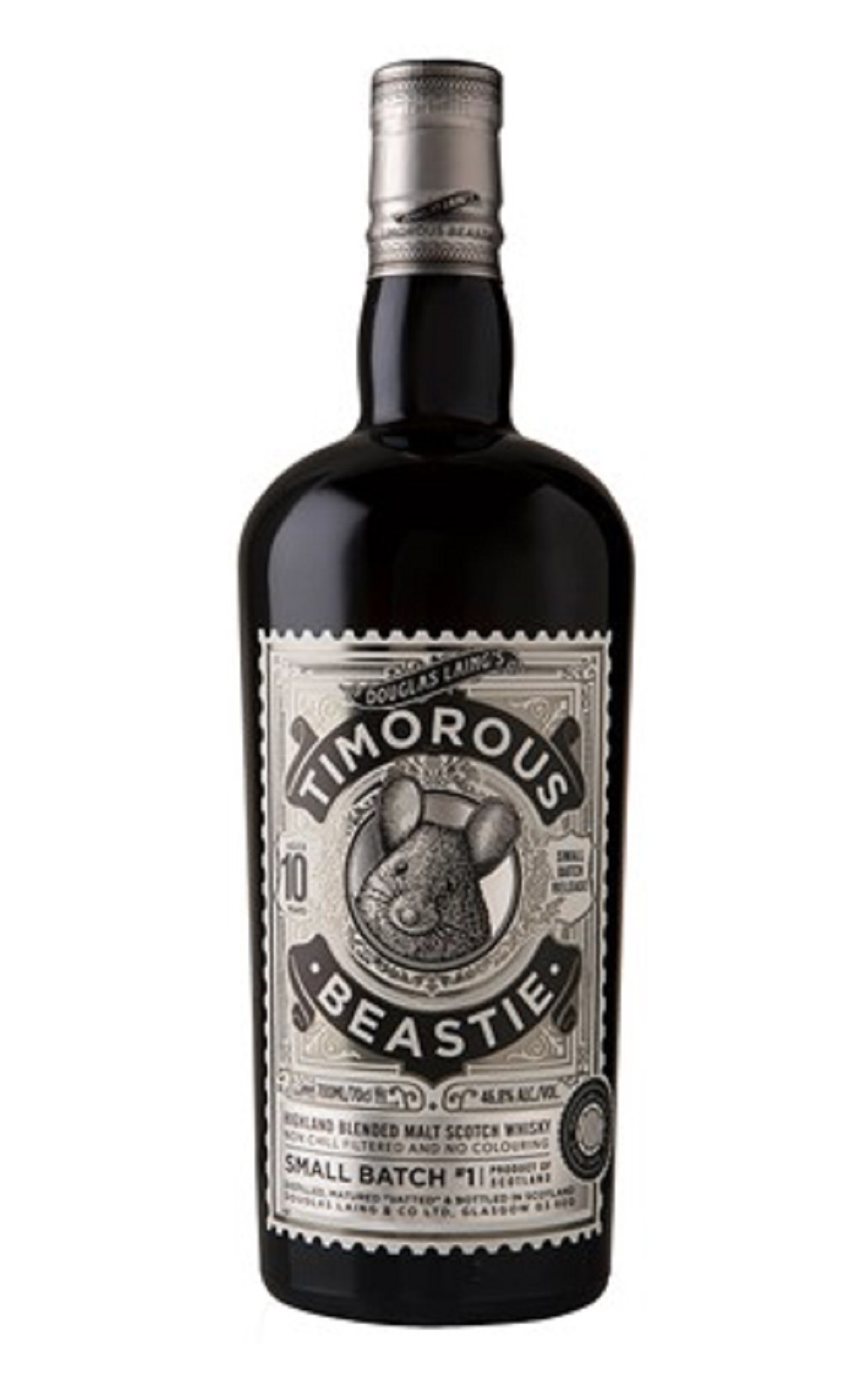 Douglas Laing Co Timorous Beastie Aged 10 Years Small Batch Release 1 Highland Blended Malt Scotch Whisky 道格拉斯 蘭恩獨立裝瓶廠 黃金鼠系列 10年小批次 1 高地 調和麥芽蘇格蘭威士忌