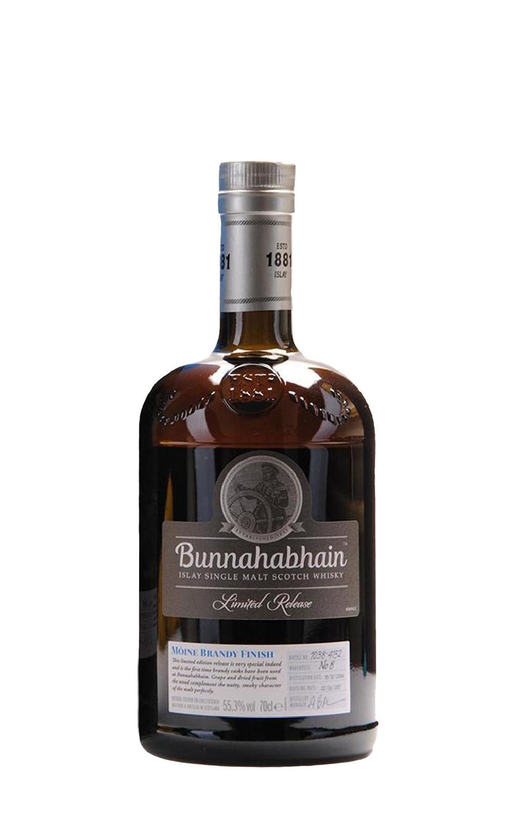 Bunnahabhain 2004 Moine Brandy Finish Single Malt Scotch Whisky 布納哈本 2004 萌芽白蘭地桶 單一麥芽蘇格蘭威士忌