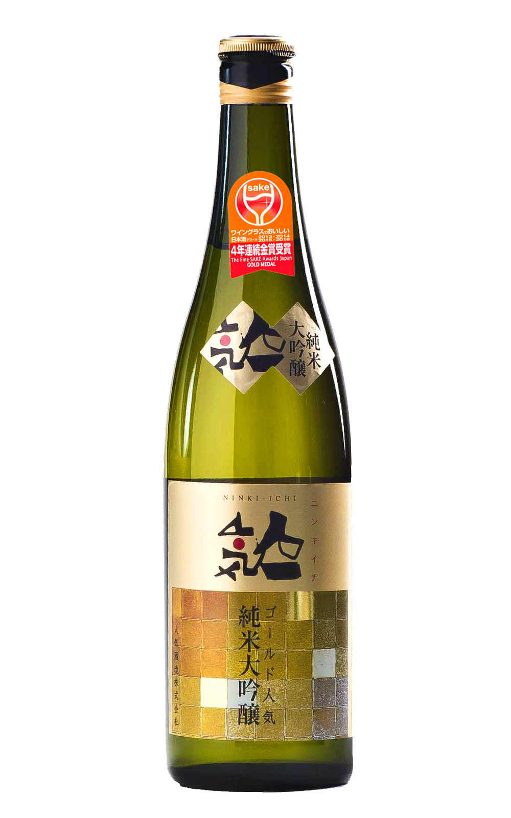 人気酒造株式会社 ゴールド人気 純米大吟醸 人氣酒造 金人氣 純米大吟釀