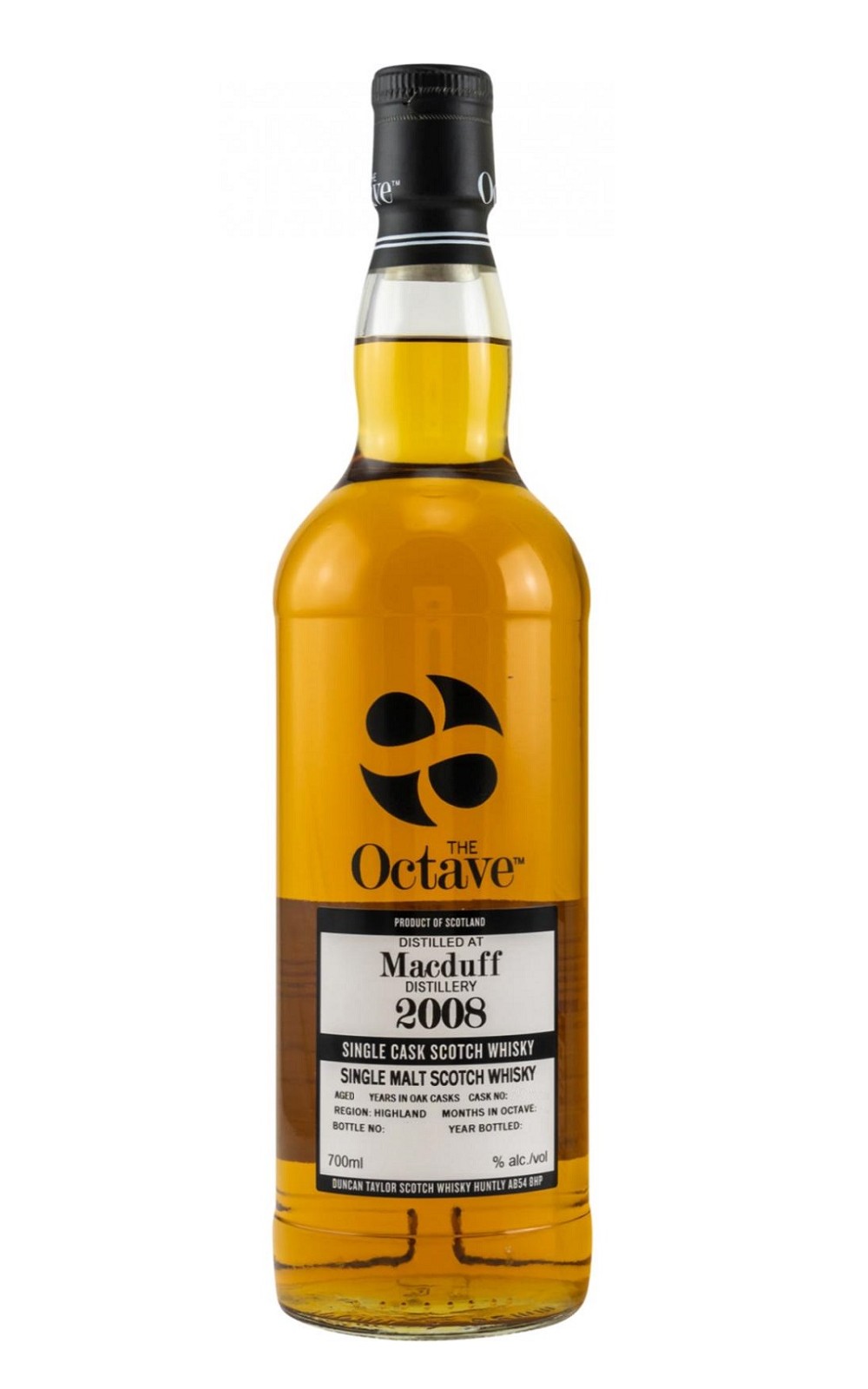 Duncan Taylor Scotch Whisky Octave Macduff 2008 Aged 9 Years Single Cask Single Malt Scotch Whisky 鄧肯 泰勒威士忌 歐提夫桶系列 麥克道夫 9年單桶單一麥芽蘇格蘭威士忌