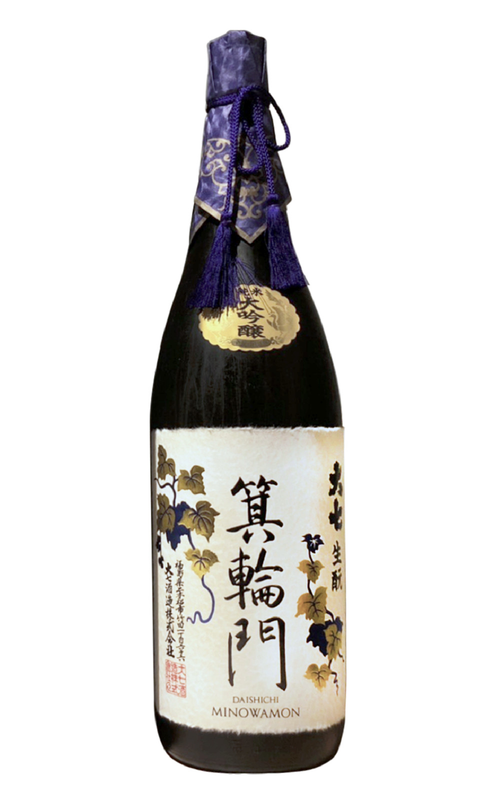 Daishichi Sake Brewery Co 箕輪門 生酛 純米大吟醸 大七酒造 箕輪門 生酛 純米大吟釀