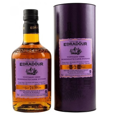 Edradour Distillery-21 Years Bordeaux Red Wine Cask #805+806 Single Malt Scotch Whisky