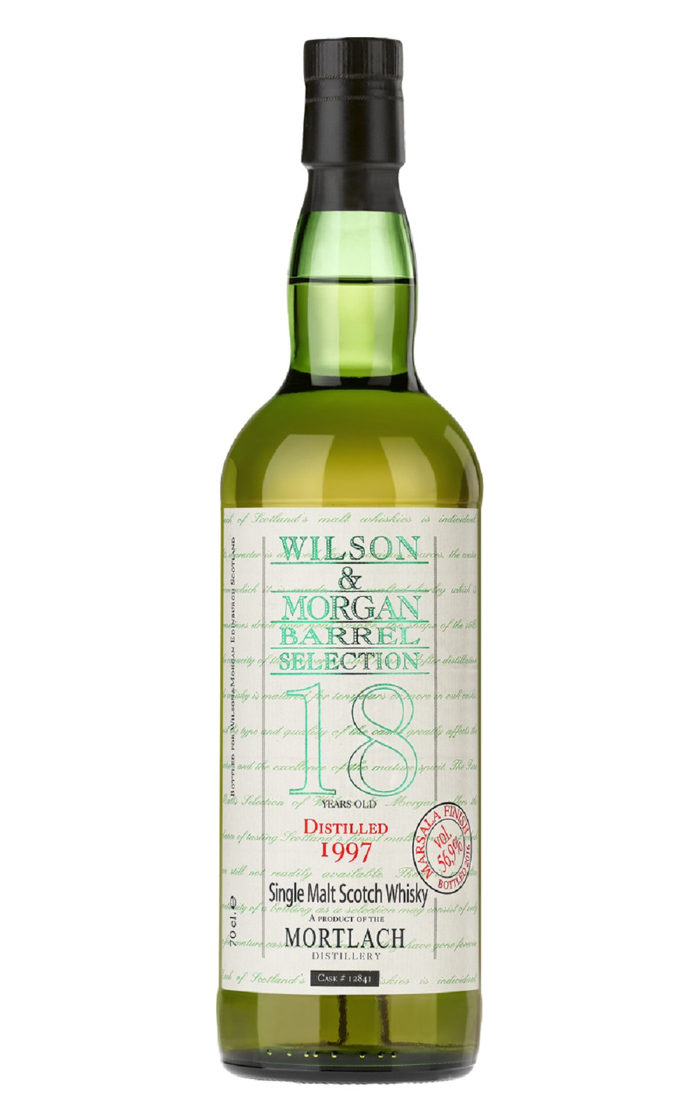Wilson Morgan Barrel Selection Mortlach 1997 18 Years Old Marsala Finish Single Malt Scotch Whisky 威爾森 x 摩根獨立裝瓶廠 慕赫 1997 18年馬撒拉桶 單一麥芽蘇格蘭威士忌