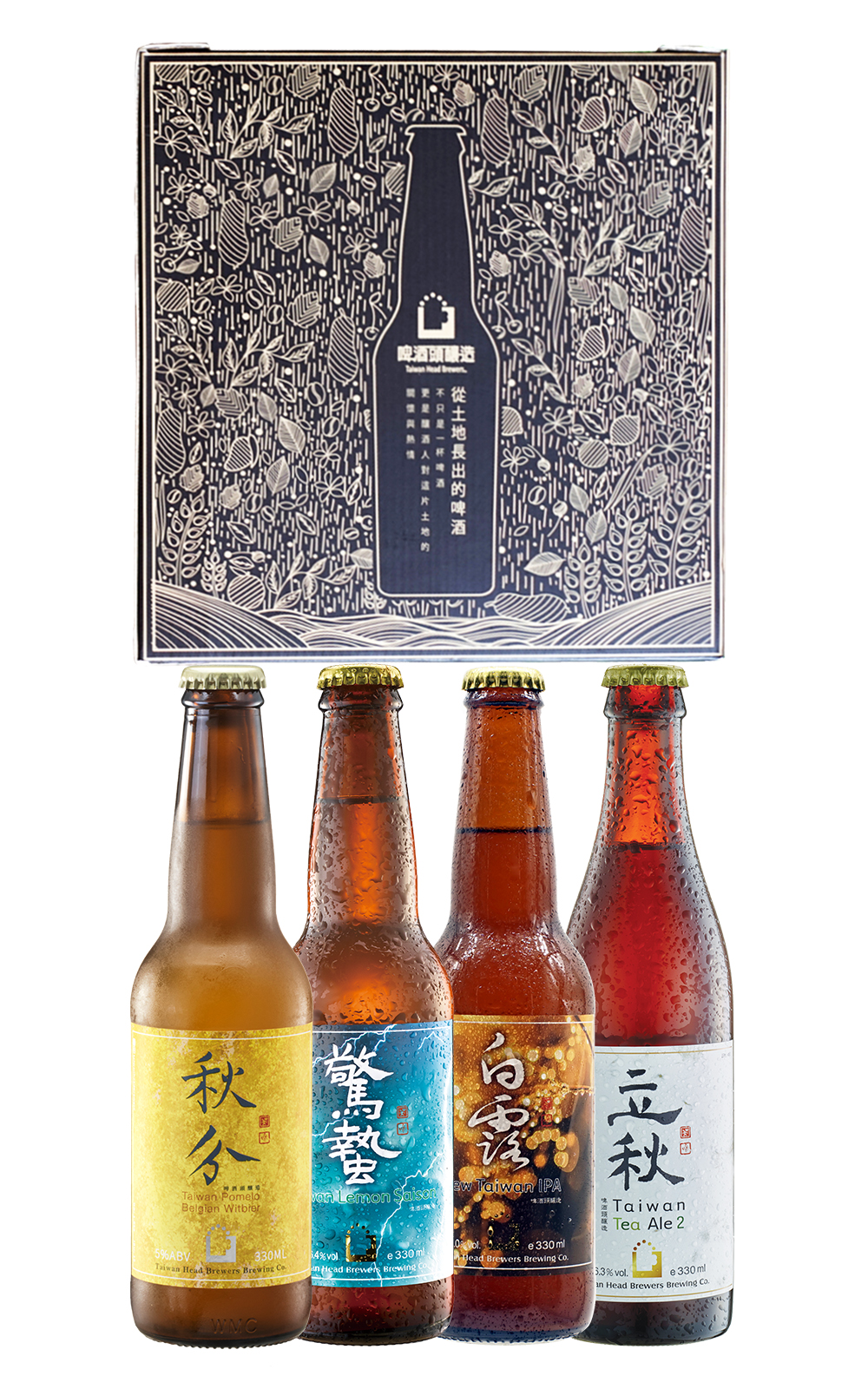 Taiwan Head Brewers 秋月如圭 四入啤酒禮盒 啤酒頭釀造 秋月如圭 四入啤酒禮盒