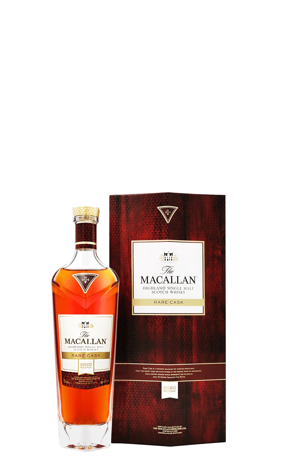 Macallan Rare Cask Single Malt Scotch Whisky 2020 Release 麥卡倫蒸餾廠 Rare Cask單一麥芽蘇格蘭威士忌 2020版